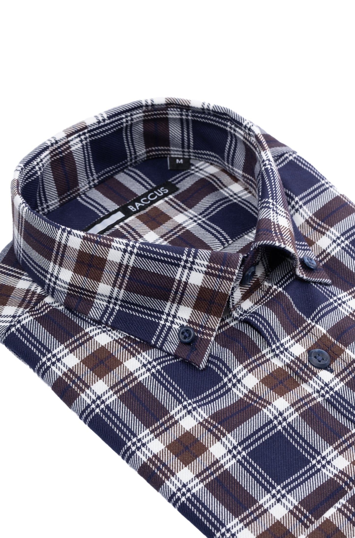 Men's plaid shirt - Brown