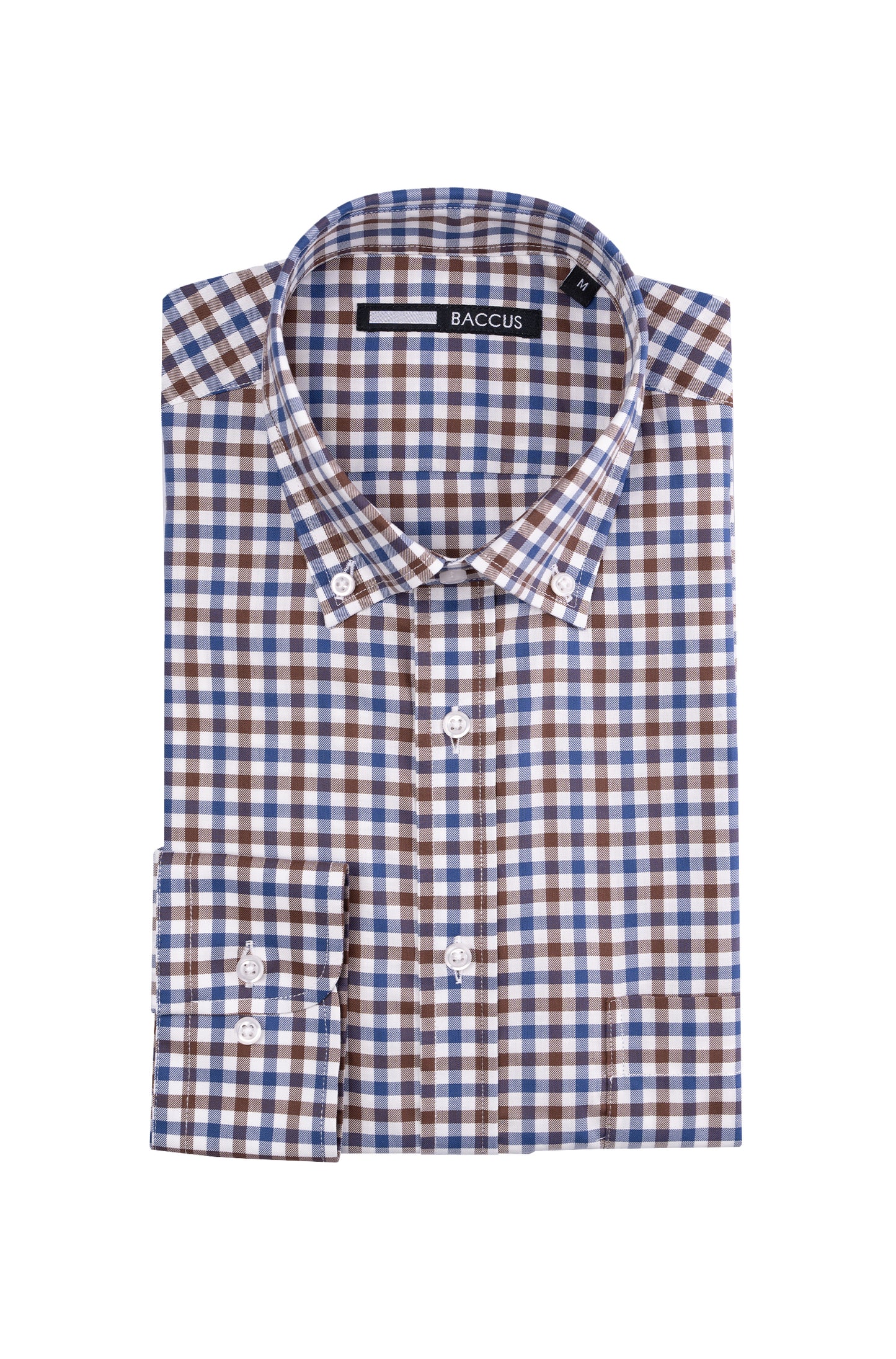 Camisa de homem com risca - Bege