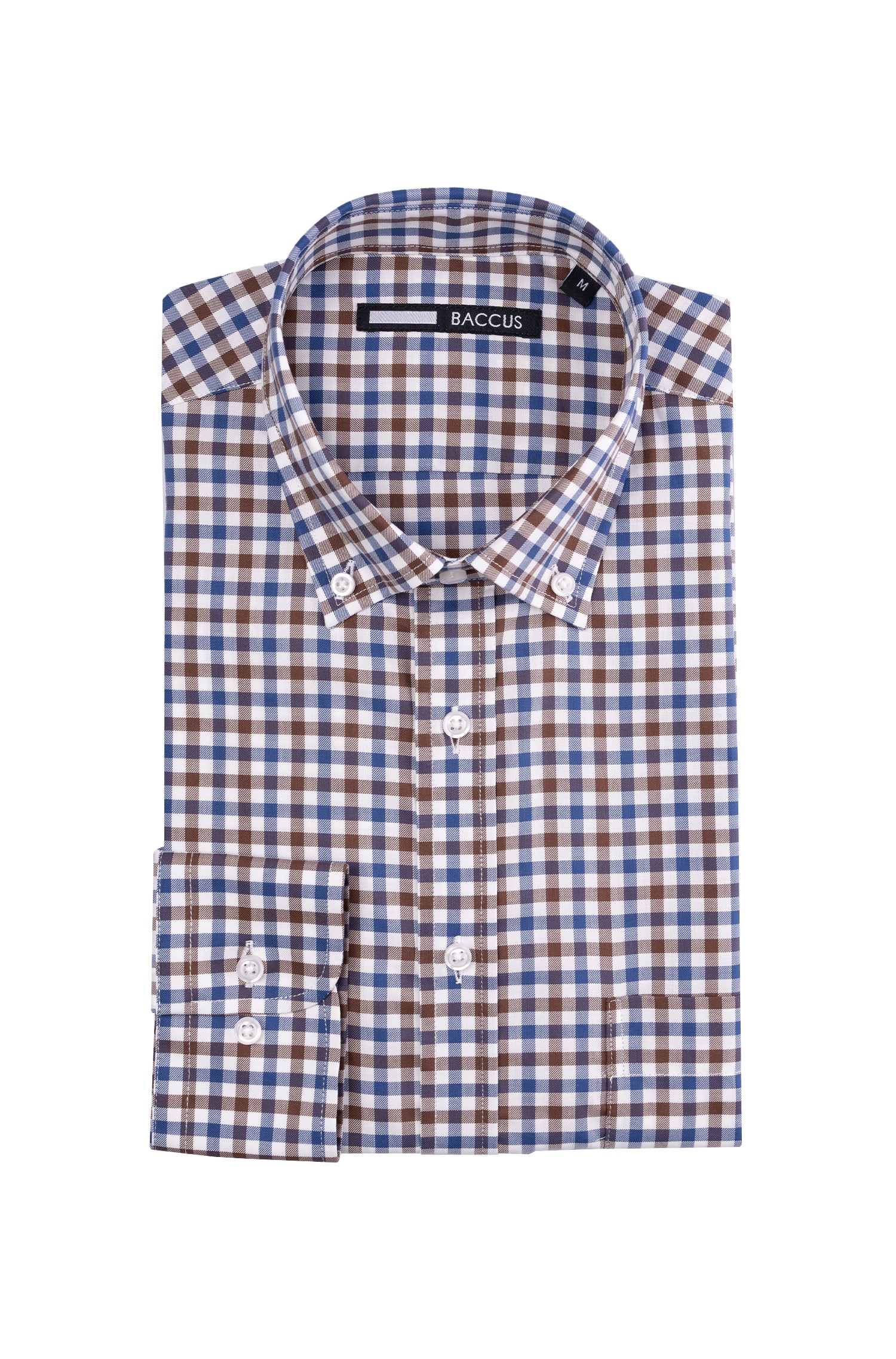 Camisa de homem com risca - Bege