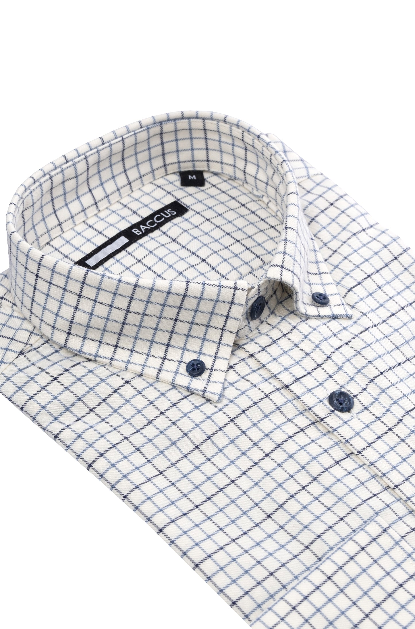 Camisa homem quadrados - Azul