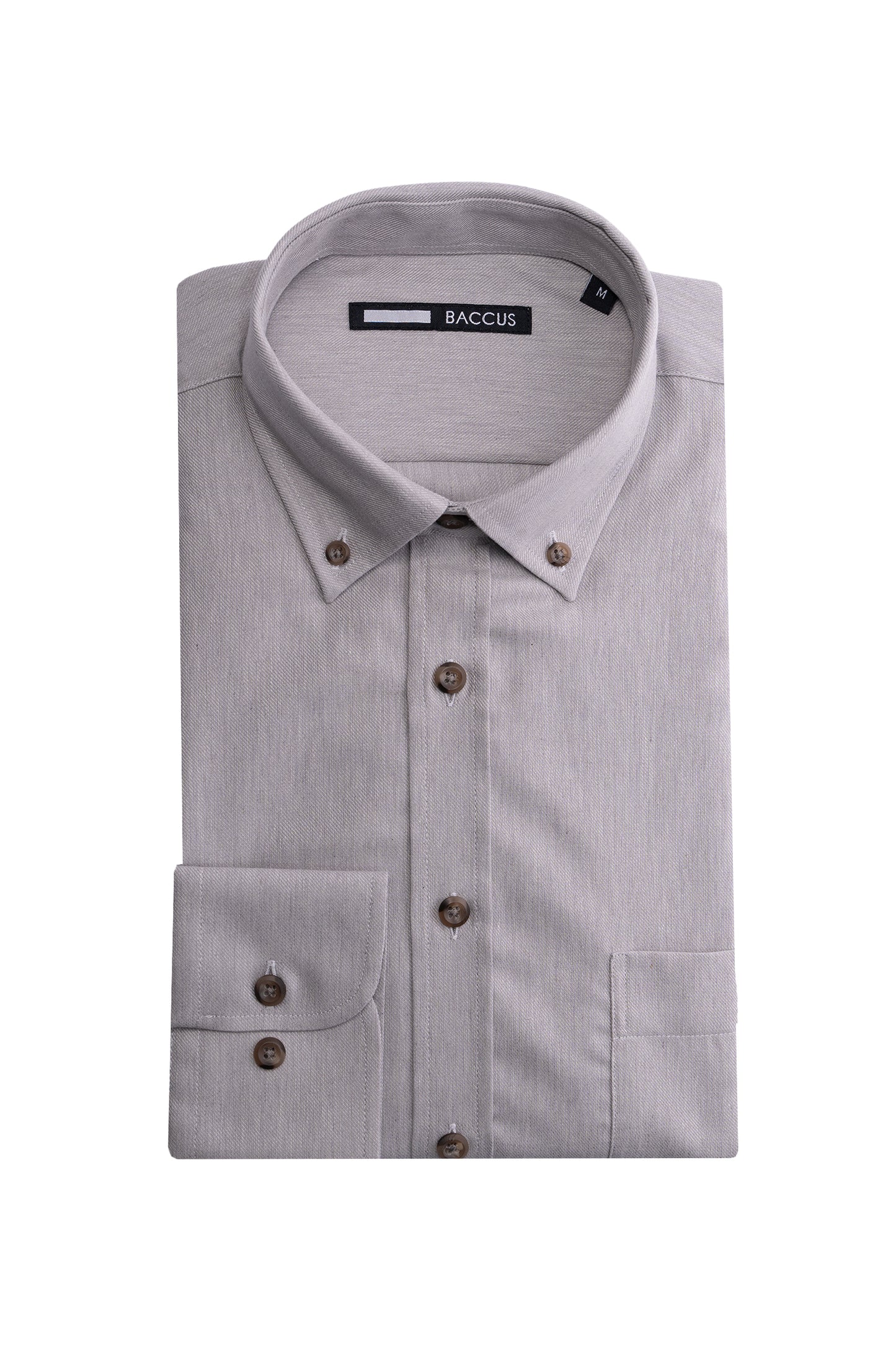 Camisa lisa para homem - Cinza