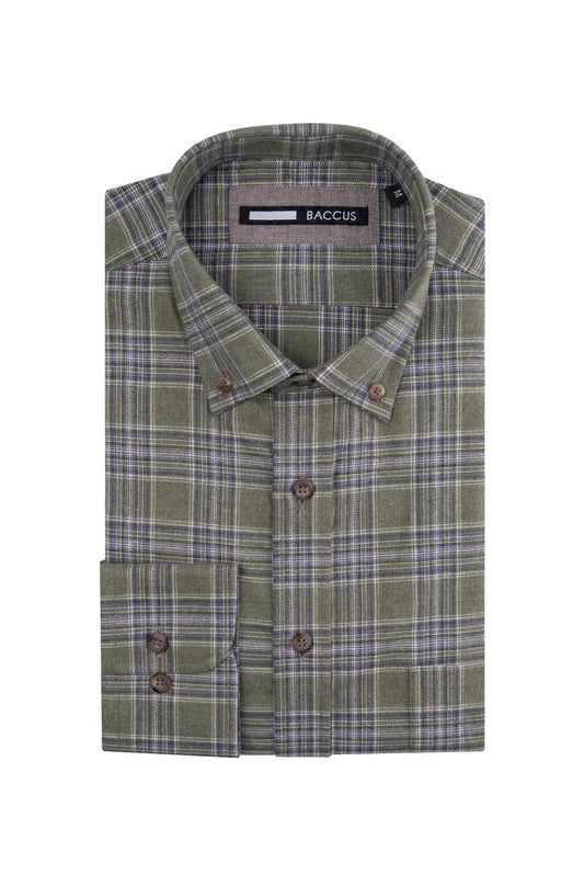 Camisa xadrez masculina - Verde
