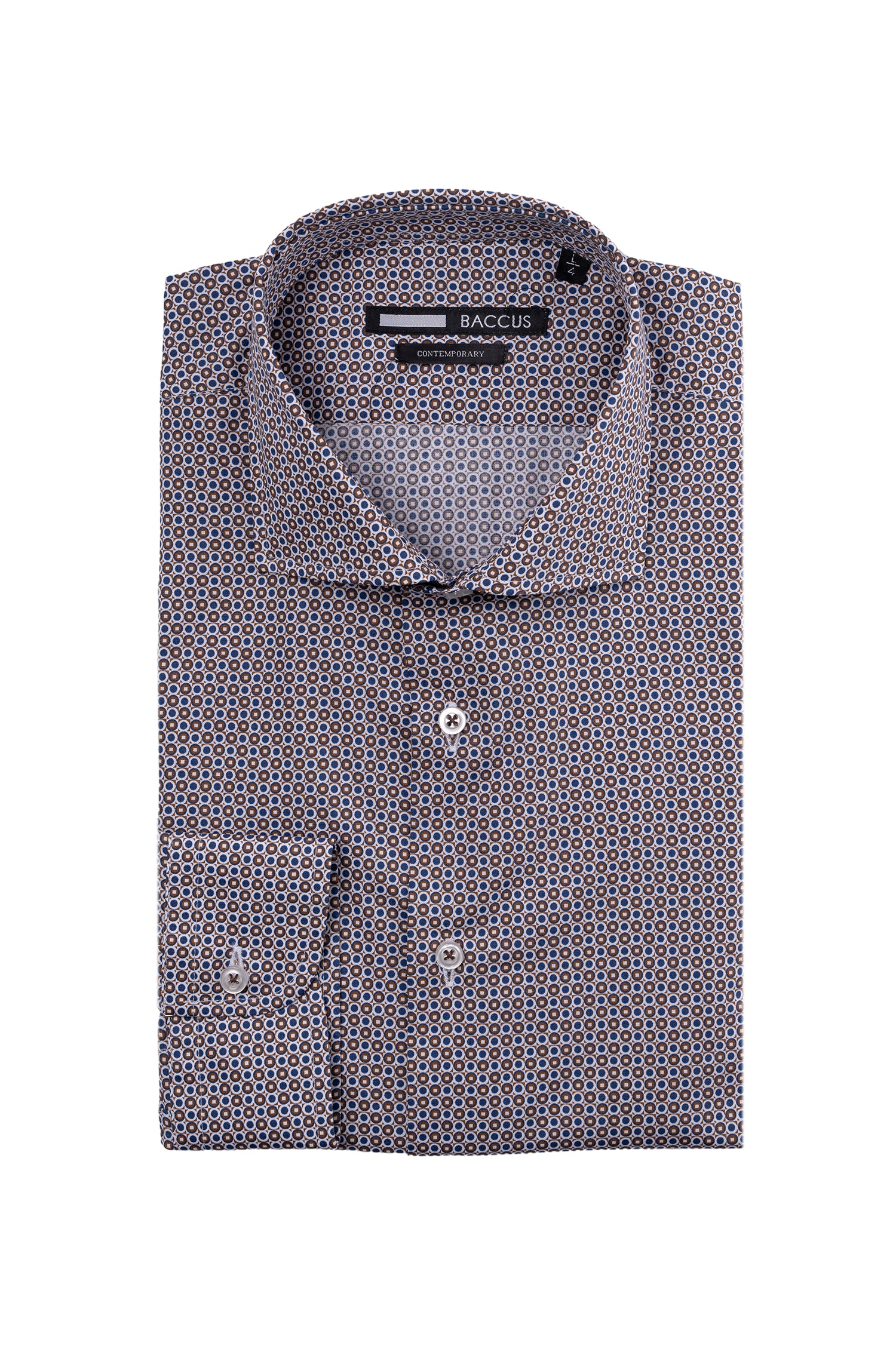 Camisa Baccus estampada - Castanho