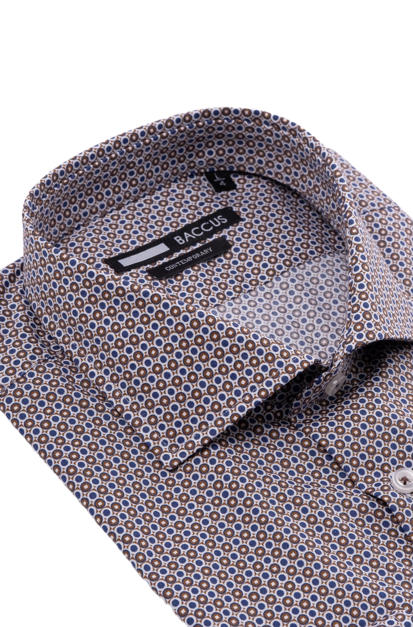 Camisa Baccus estampada - Castanho