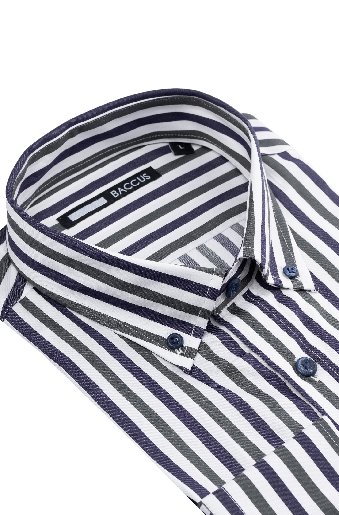 Camisa de homem com risca - Verde