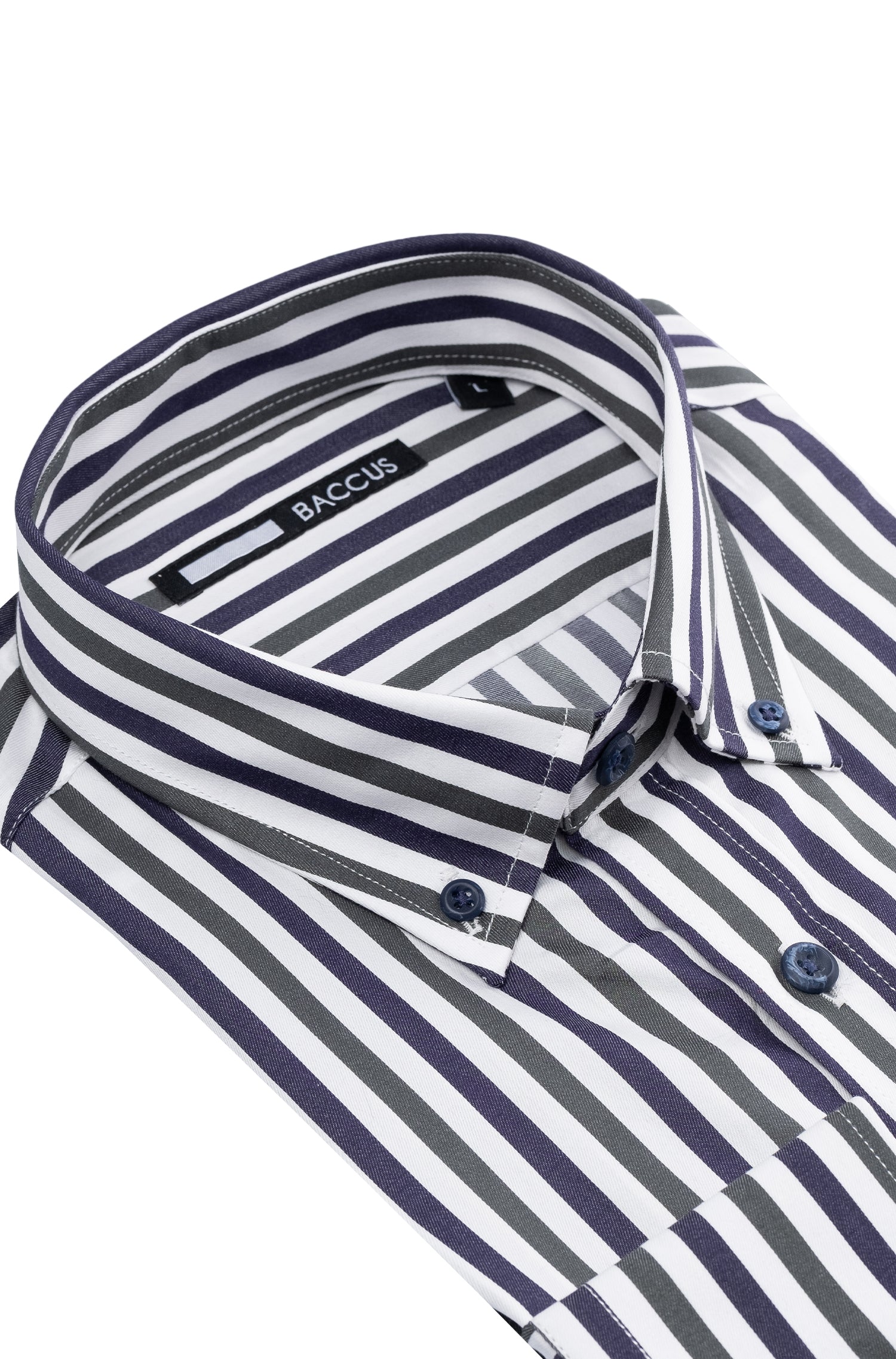 Camisa de homem com risca - Verde