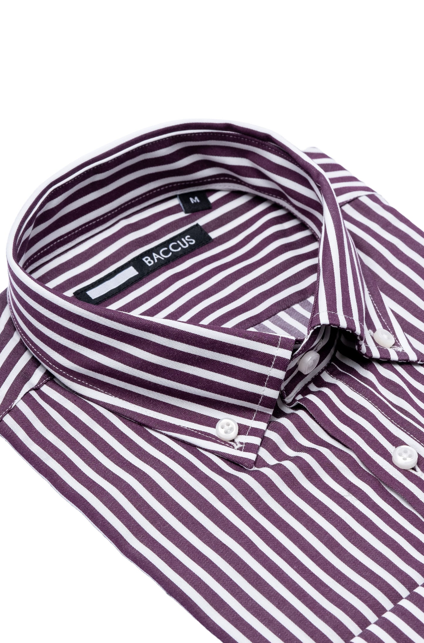 Men's striped shirt - Bordeaux
