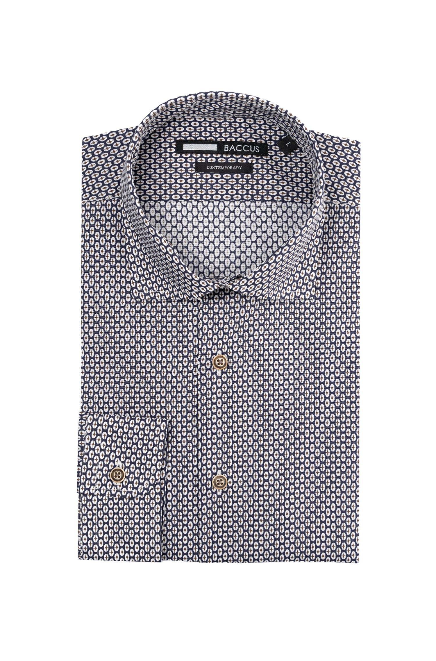 Camisa Baccus estampada - Marinho