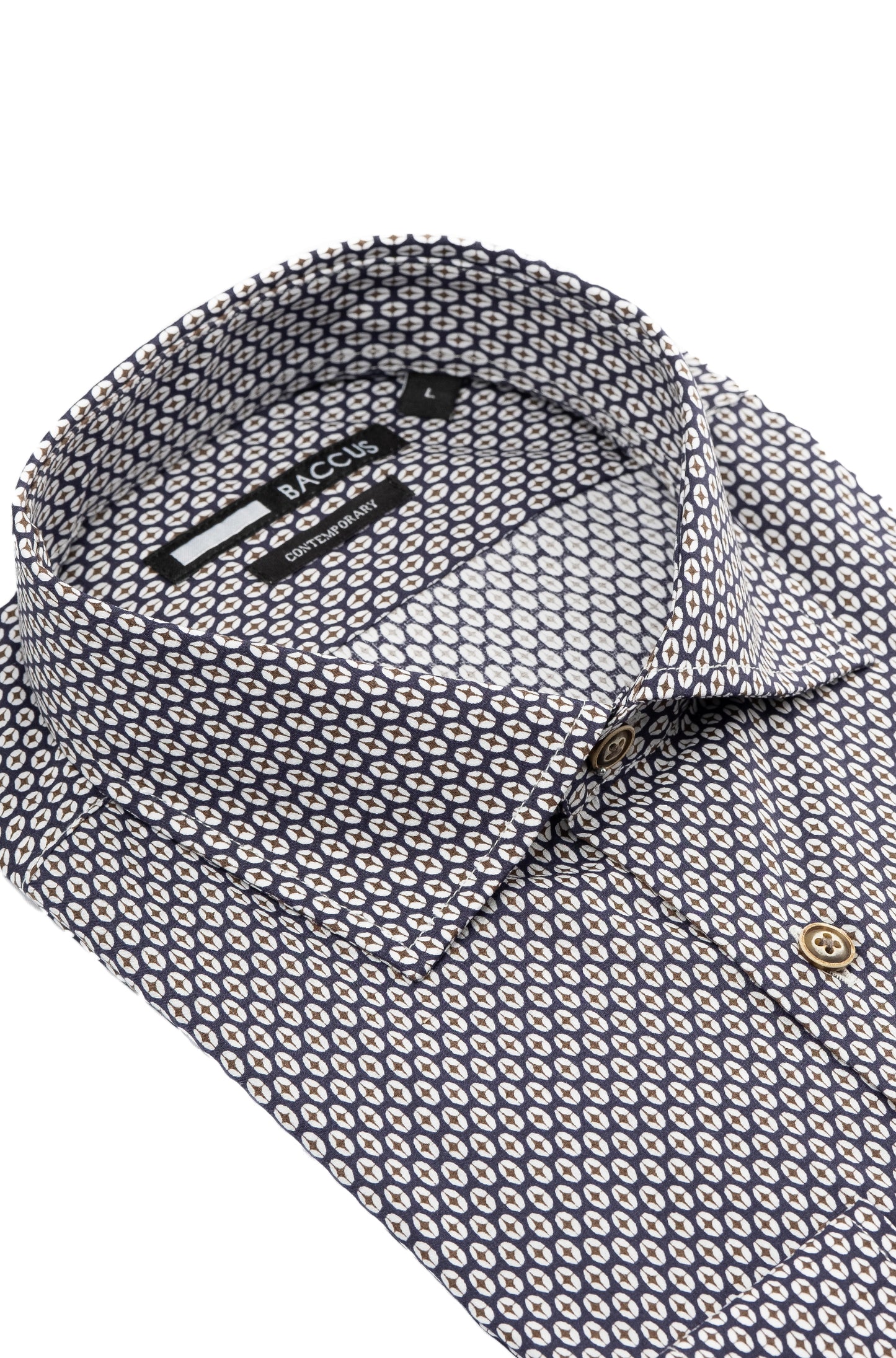 Camisa Baccus estampada - Marinho