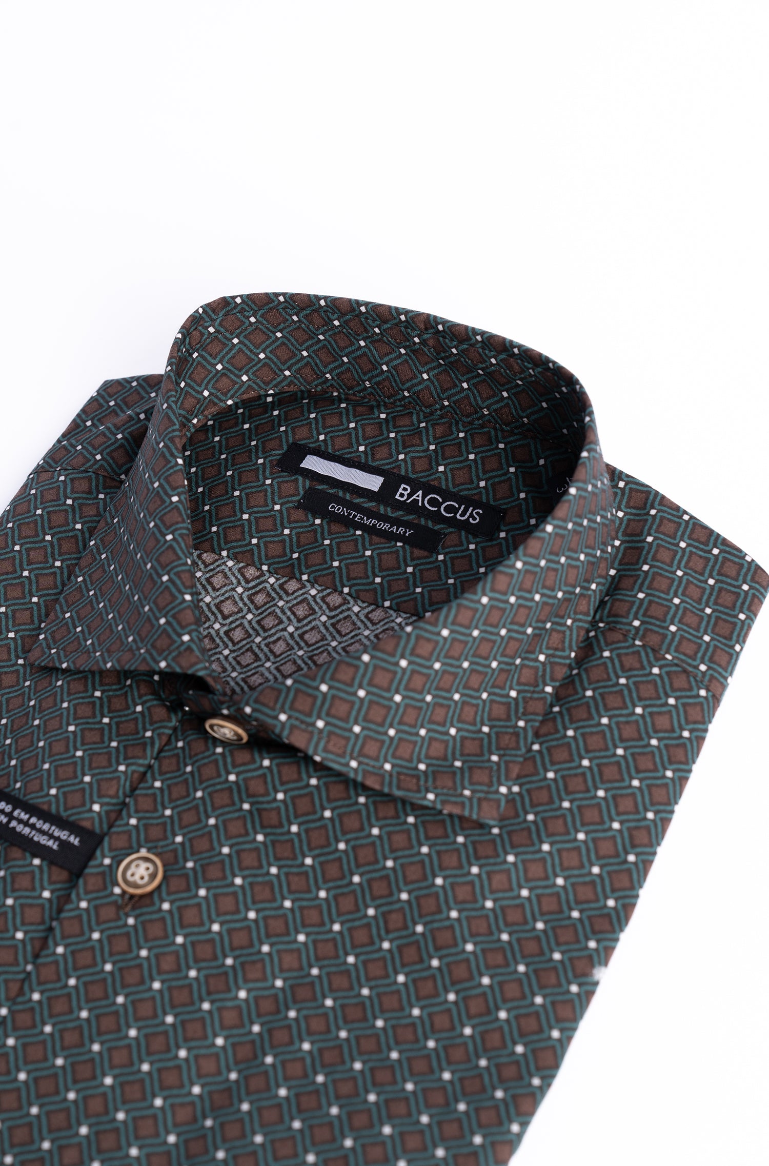 Camisa Baccus estampada - Verde
