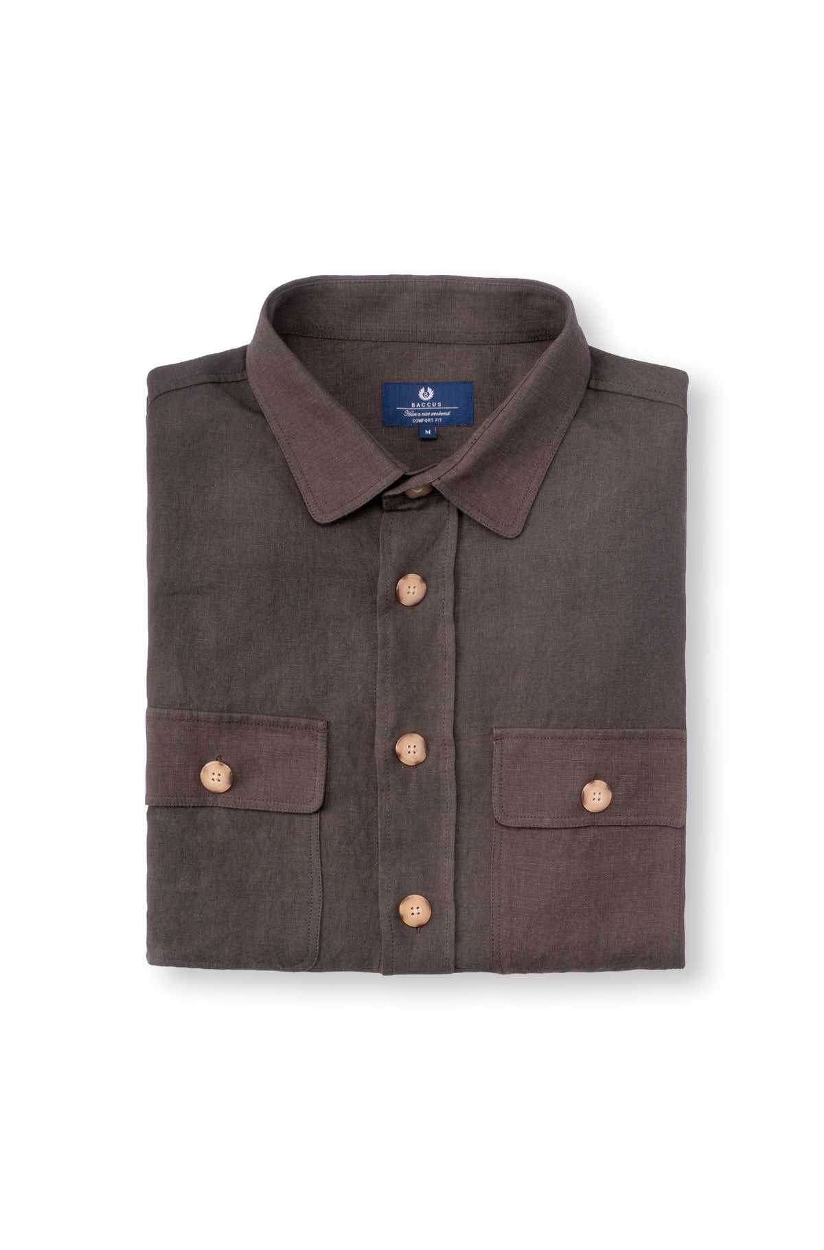 Overshirt em linho - Verde