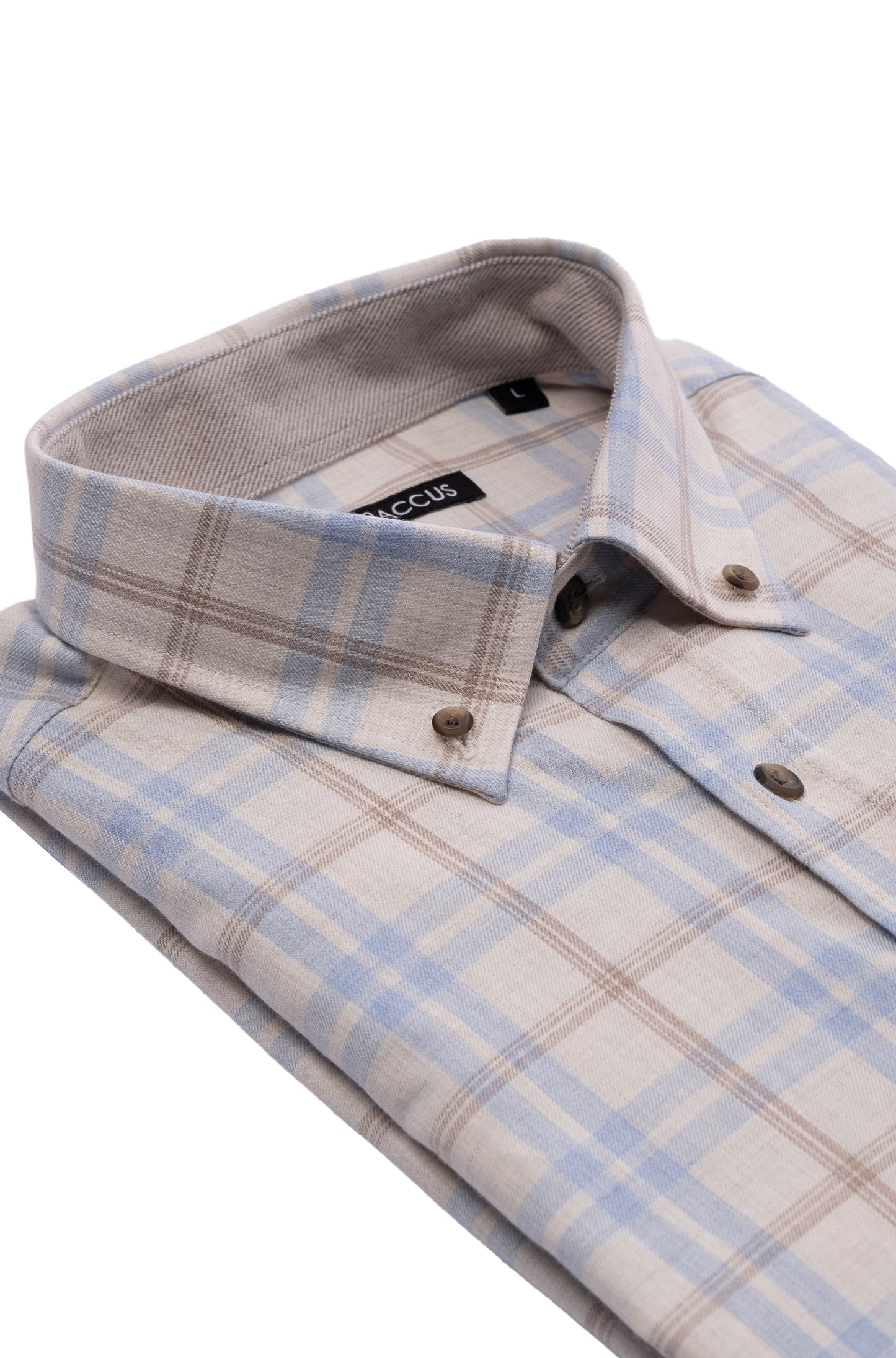 Camisa xadrez masculina - Bege