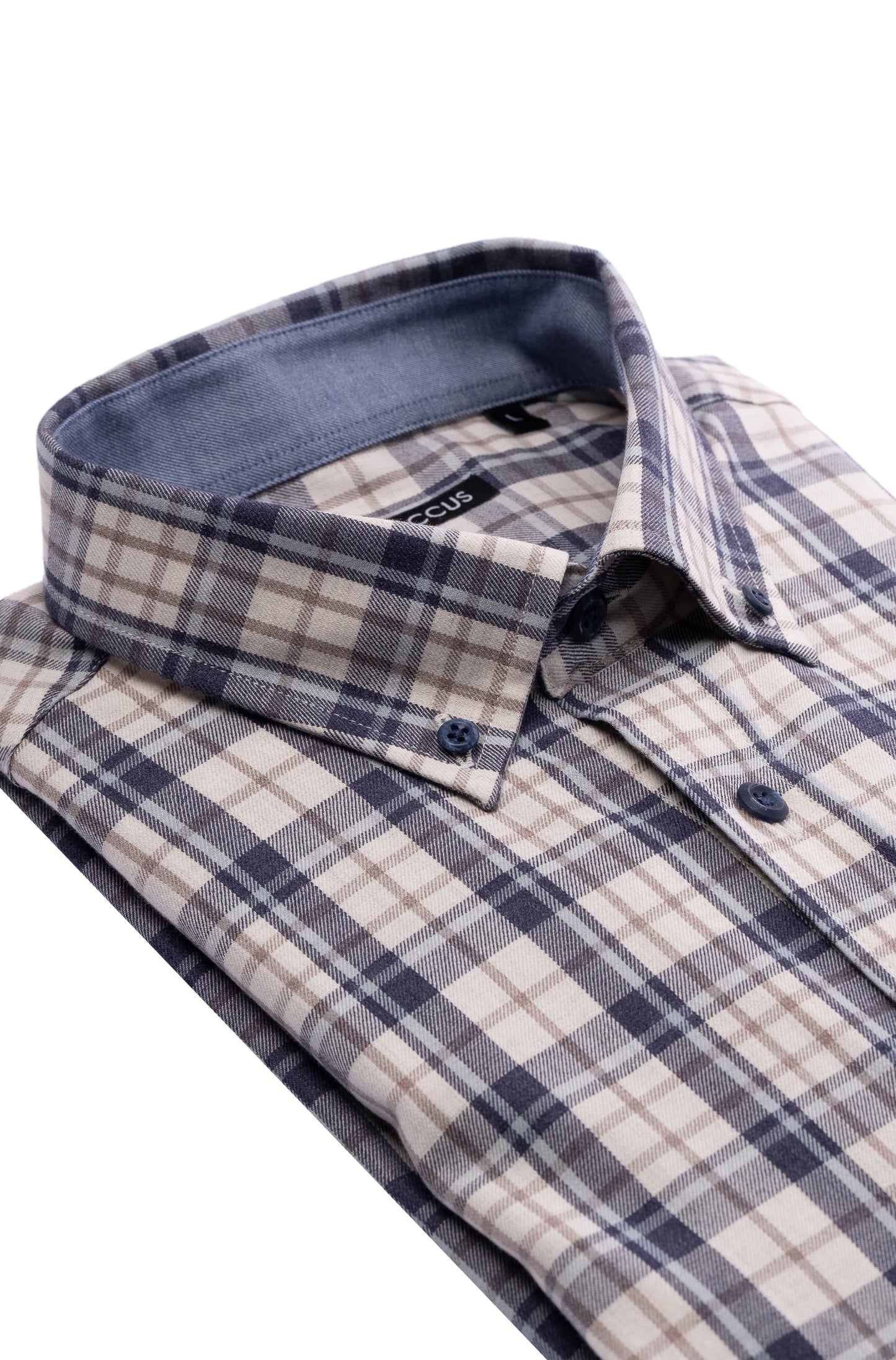 Men's Plaid Shirt - Blue