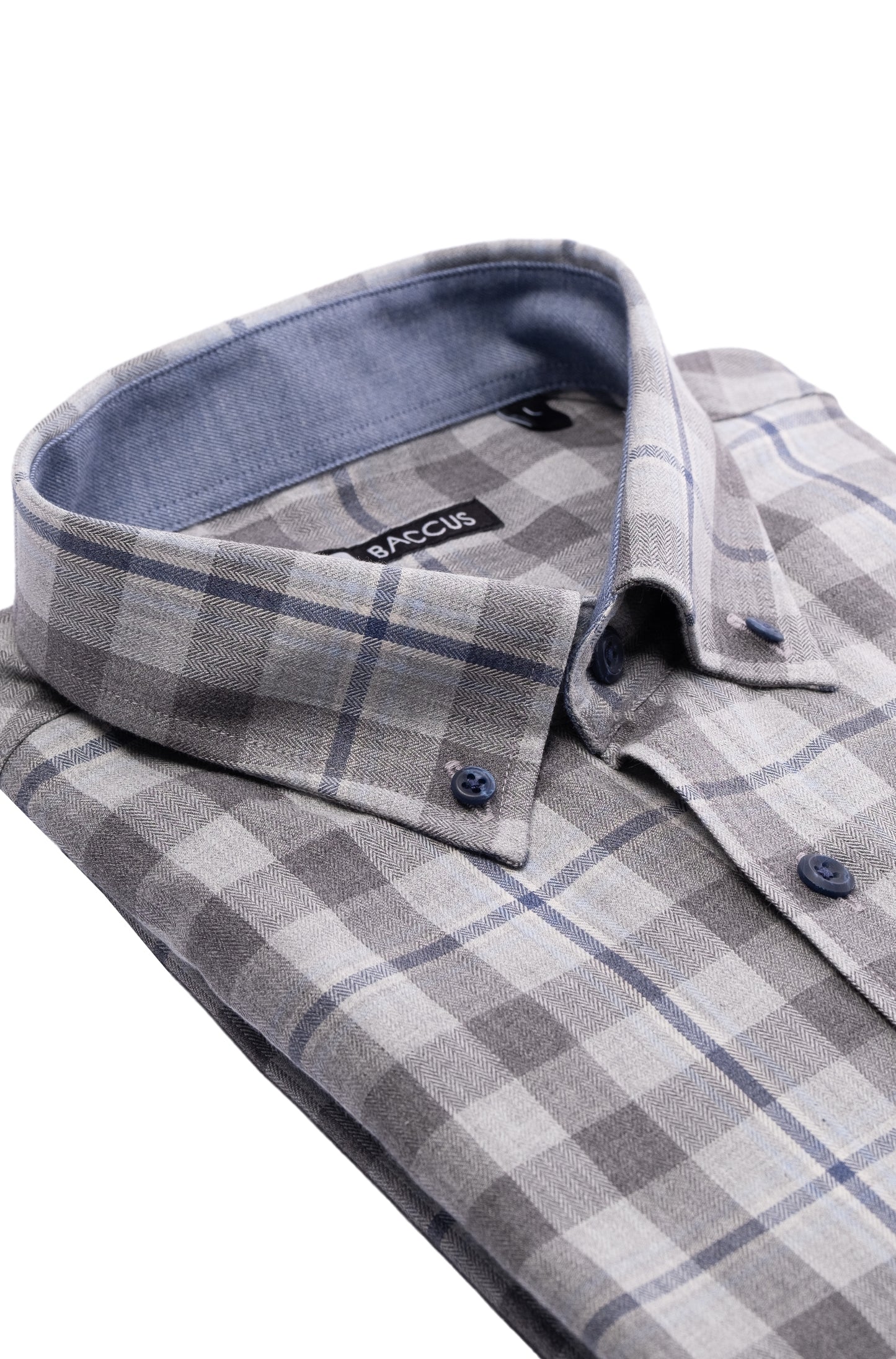 Men's Plaid Shirt - Gray