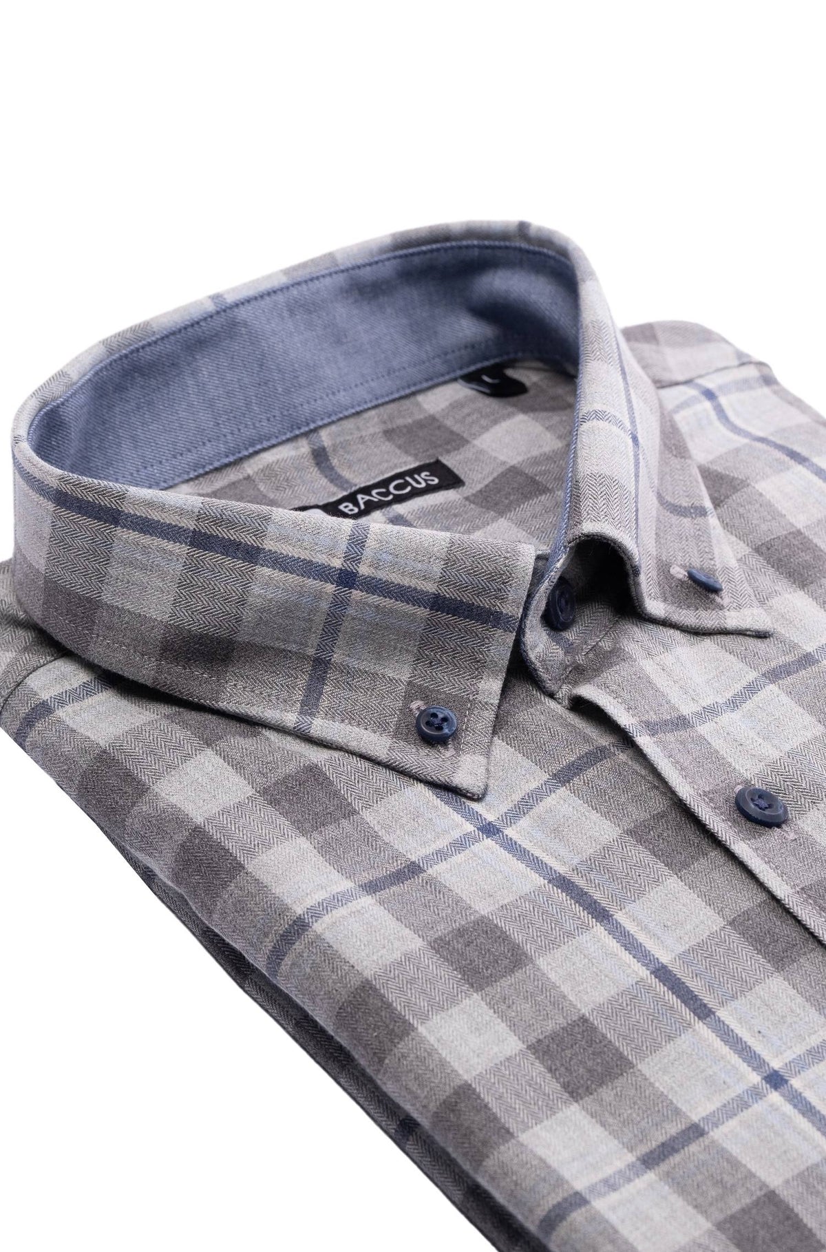 Camisa xadrez masculina - Cinza