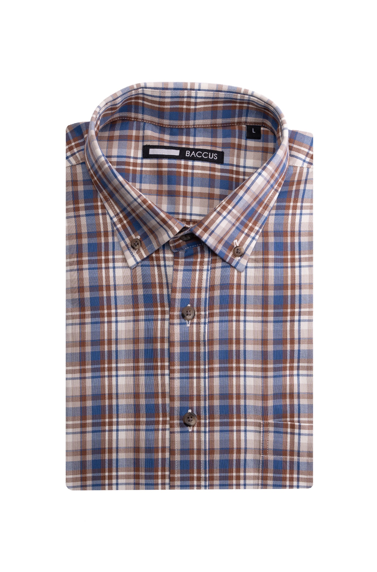 Camisa xadrez masculina - Bege