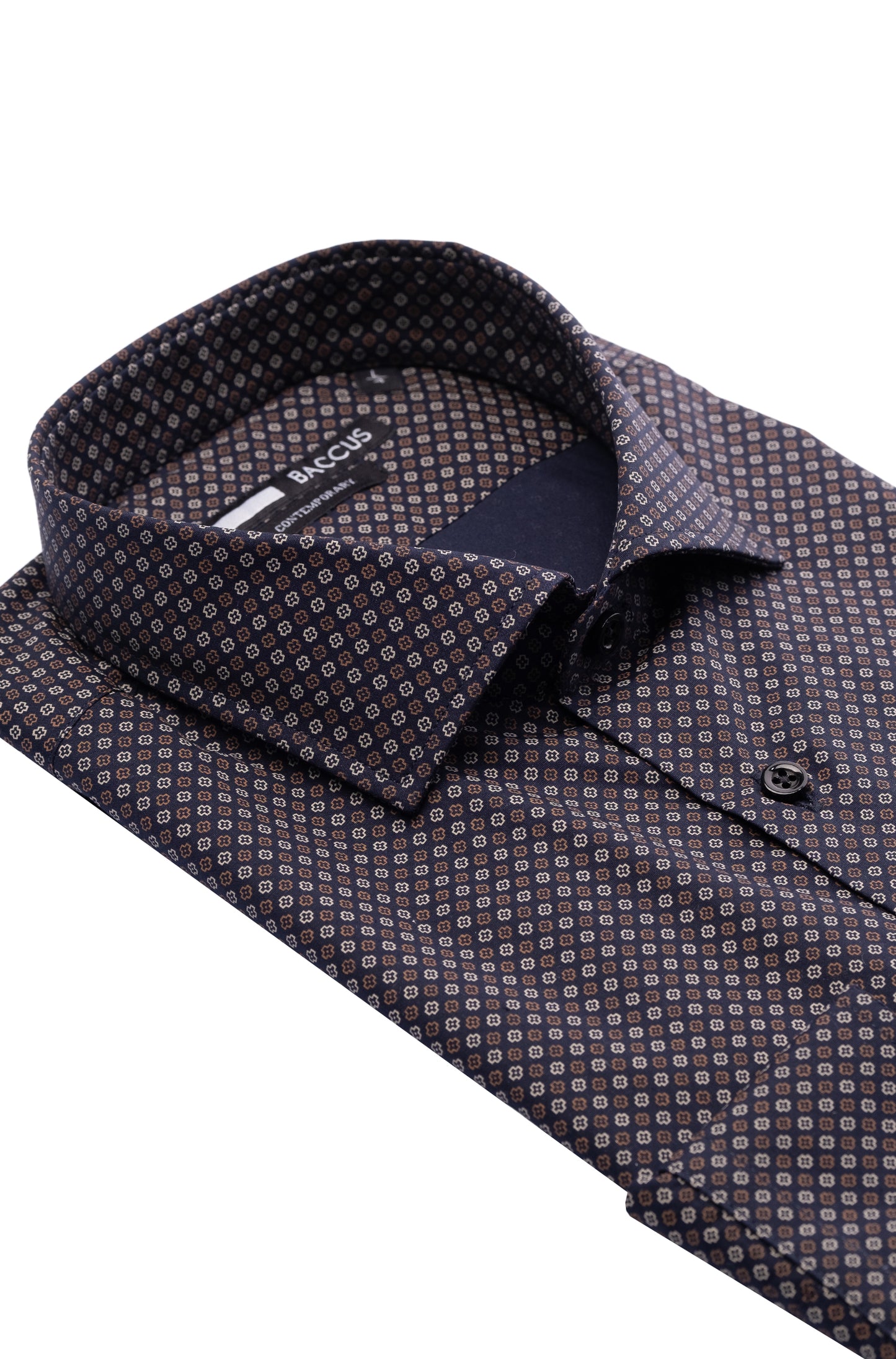 Camisa Baccus estampada - Castanho