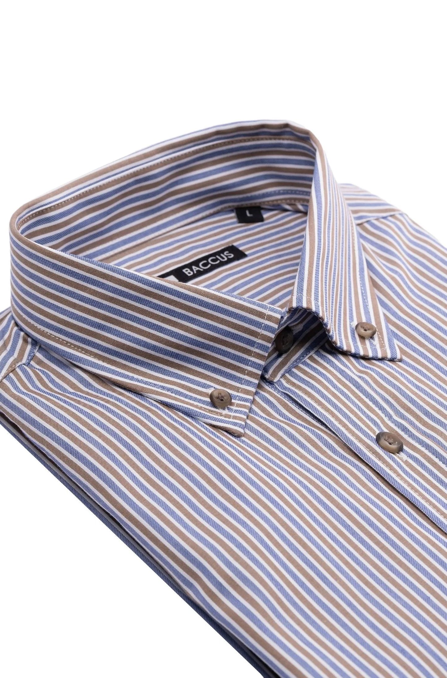 Men's striped shirt - Beige