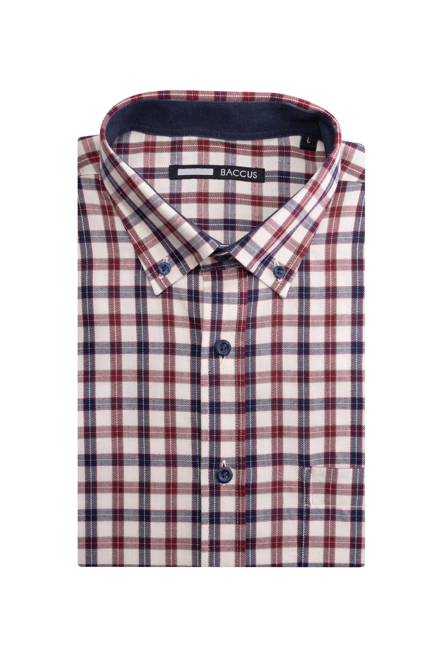 Camisa xadrez masculina - Bege