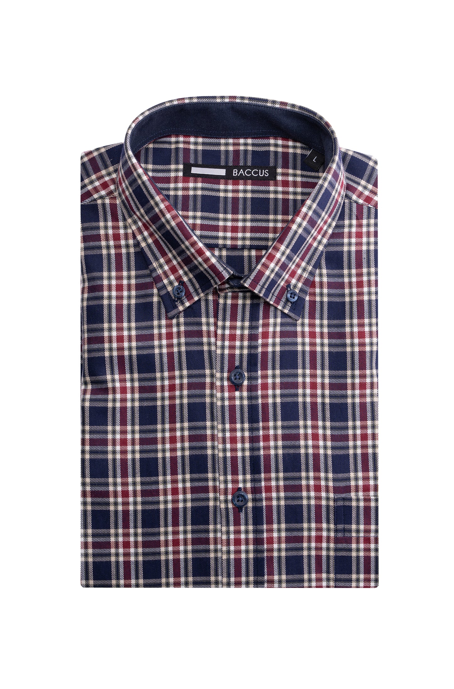 Camisa xadrez masculina - Marinho