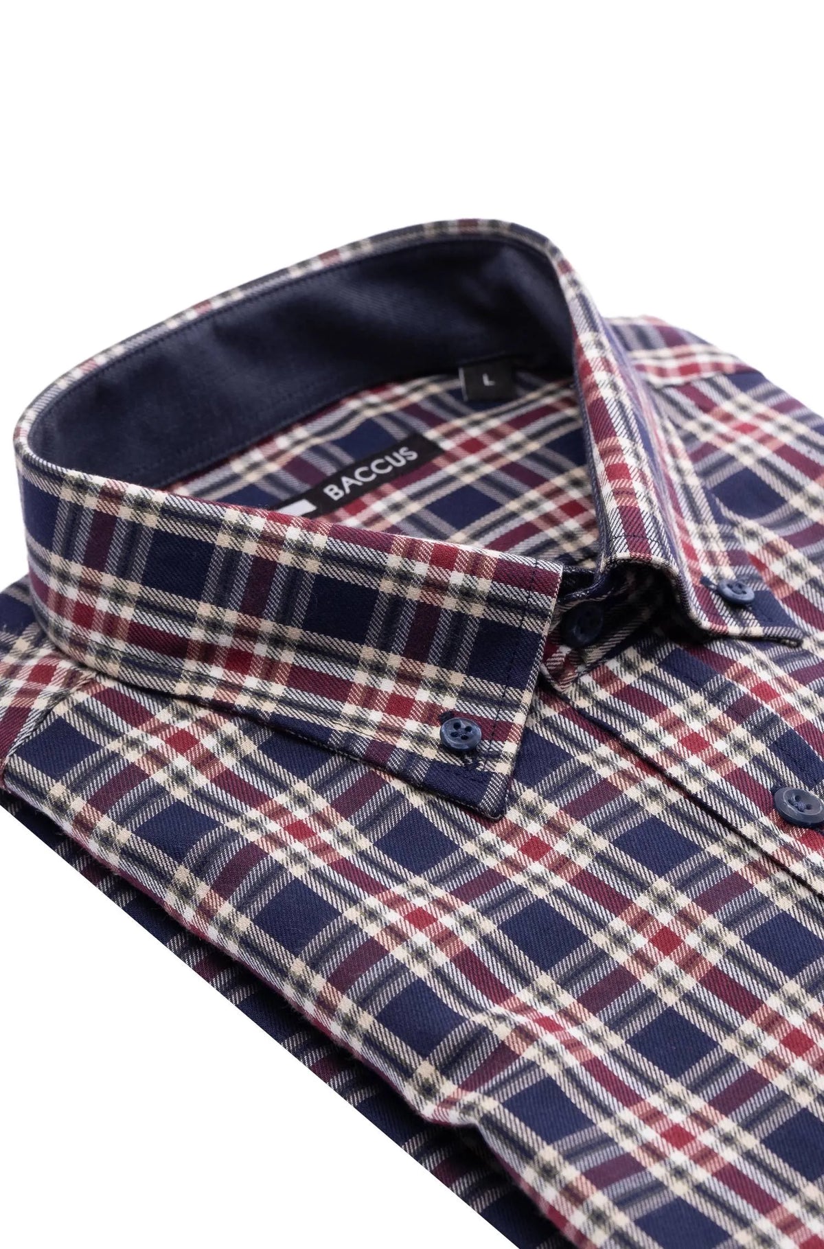 Men's plaid shirt - Navy