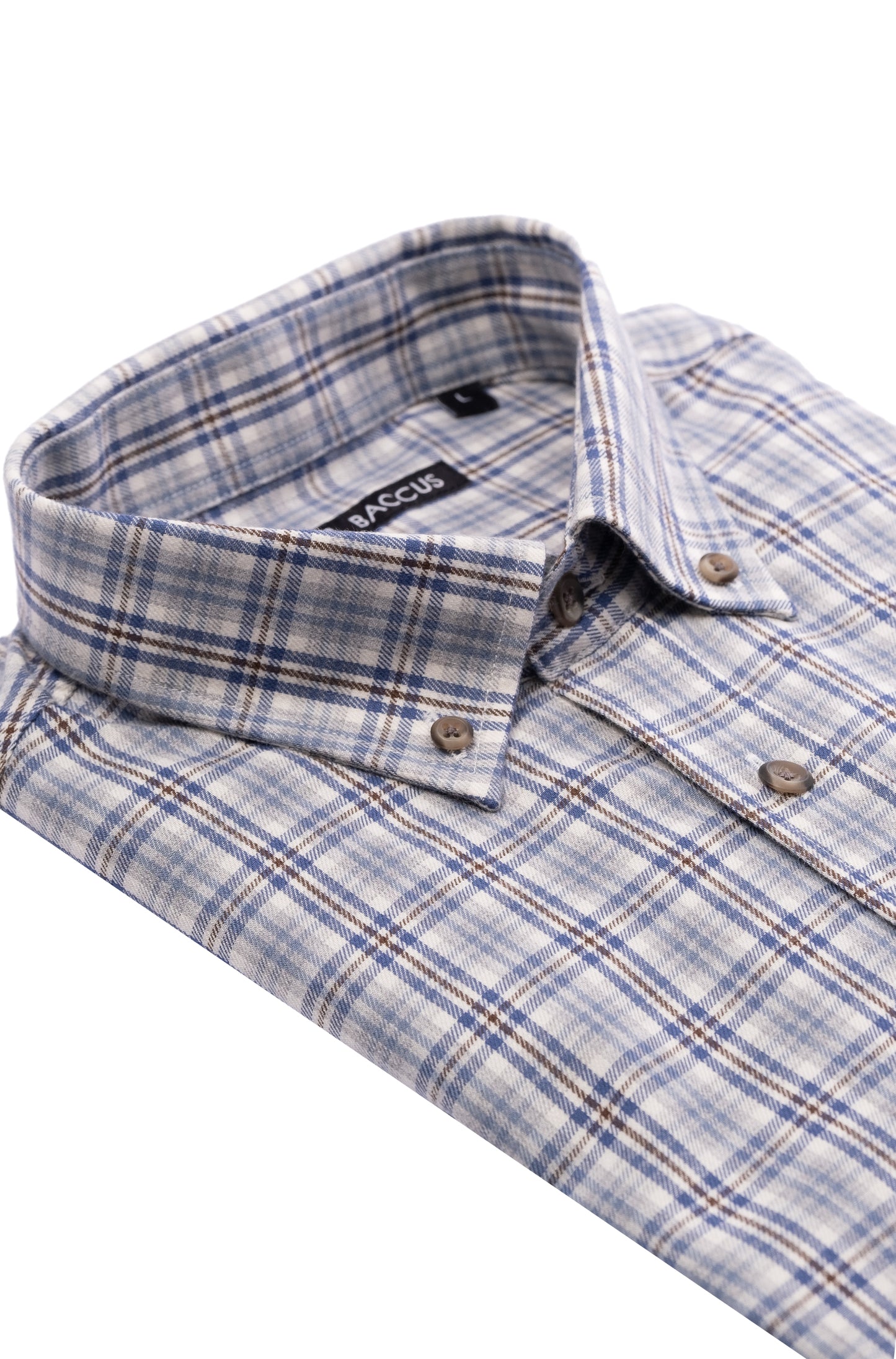 Men's Plaid Shirt - Blue