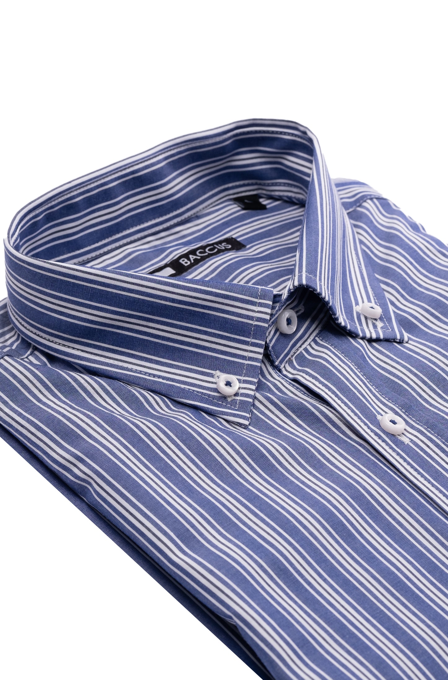 Camisa de homem com risca - Azul
