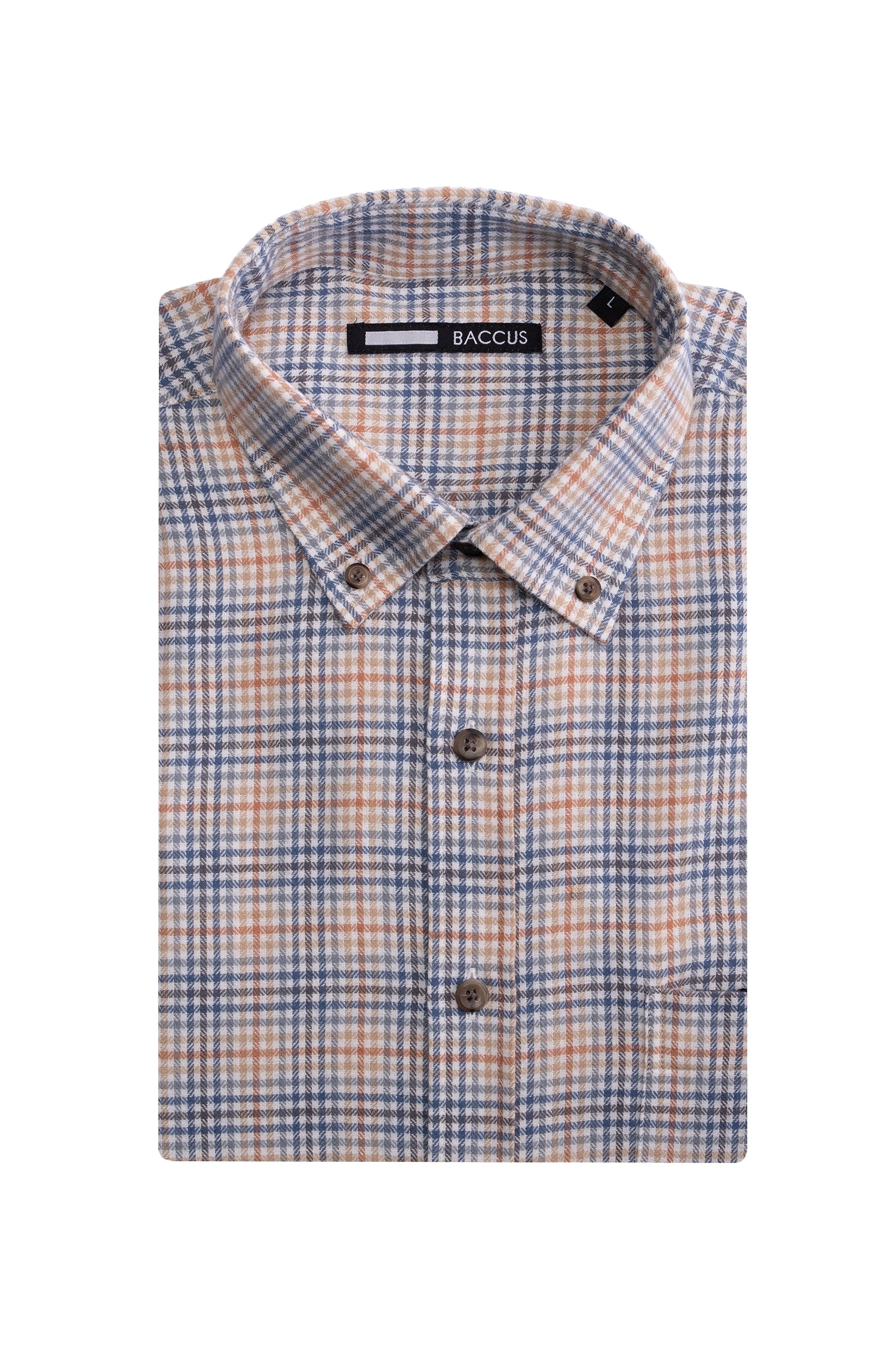 Camisa xadrez masculina - Bege
