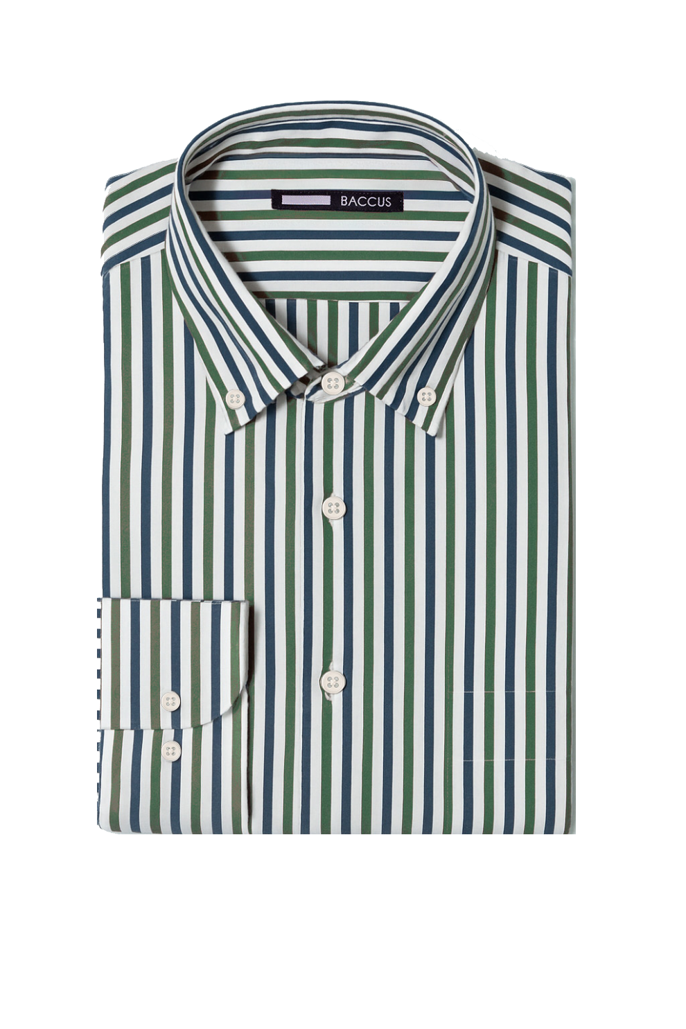 Camisa de homem com risca - Verde