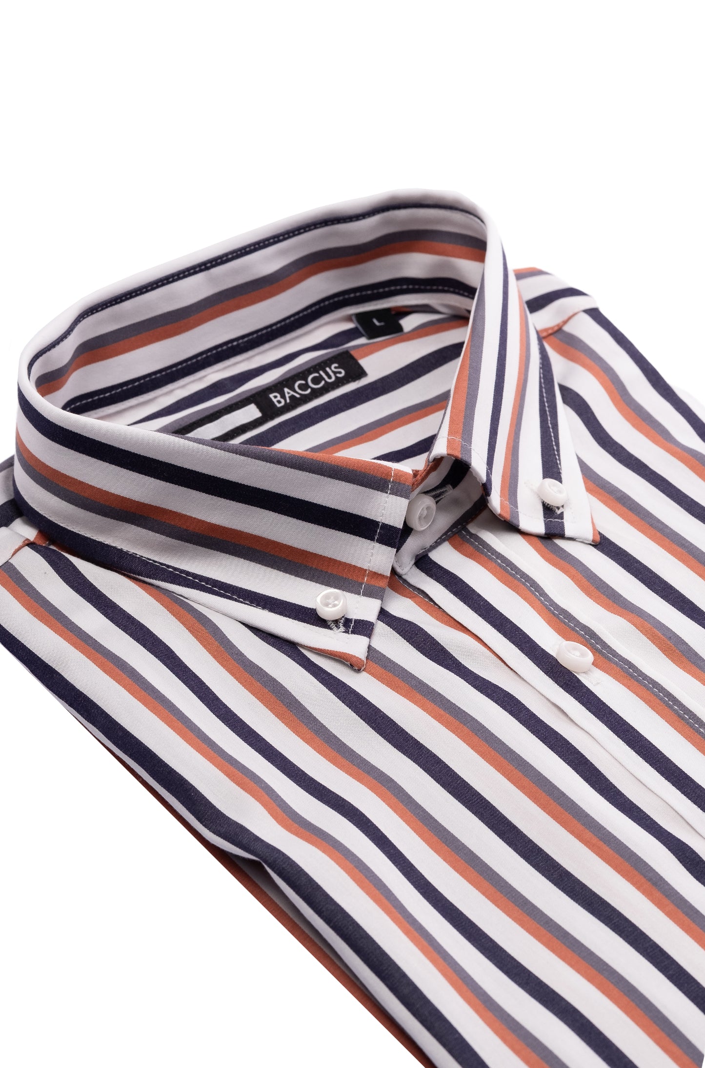 Camisa de homem com risca - Amarelo