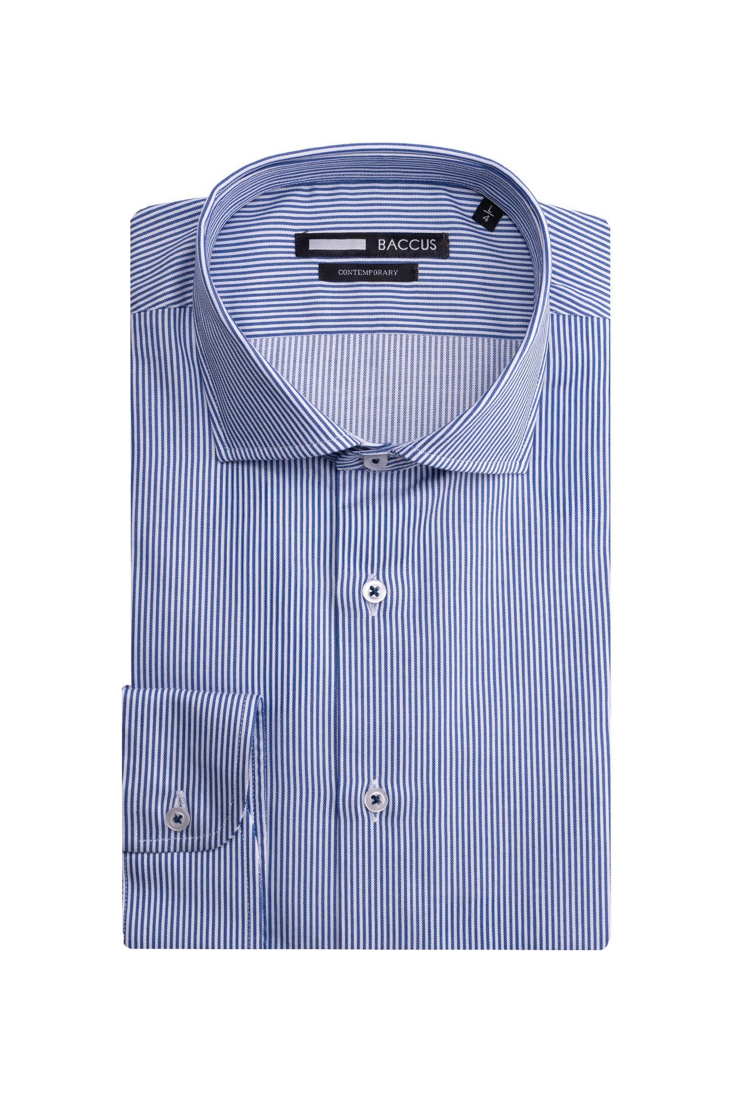Camisa de homem com risca - Azul