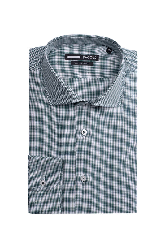Camisa de homem com risca - Verde