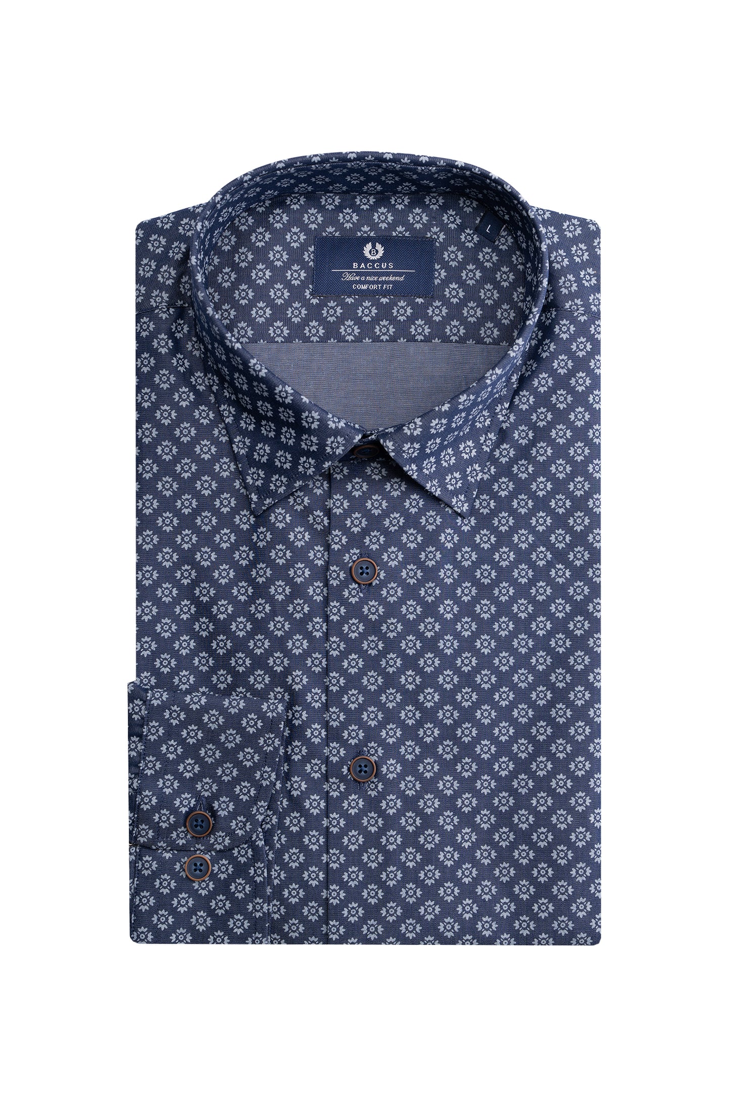 Baccus Printed Shirt - Blue