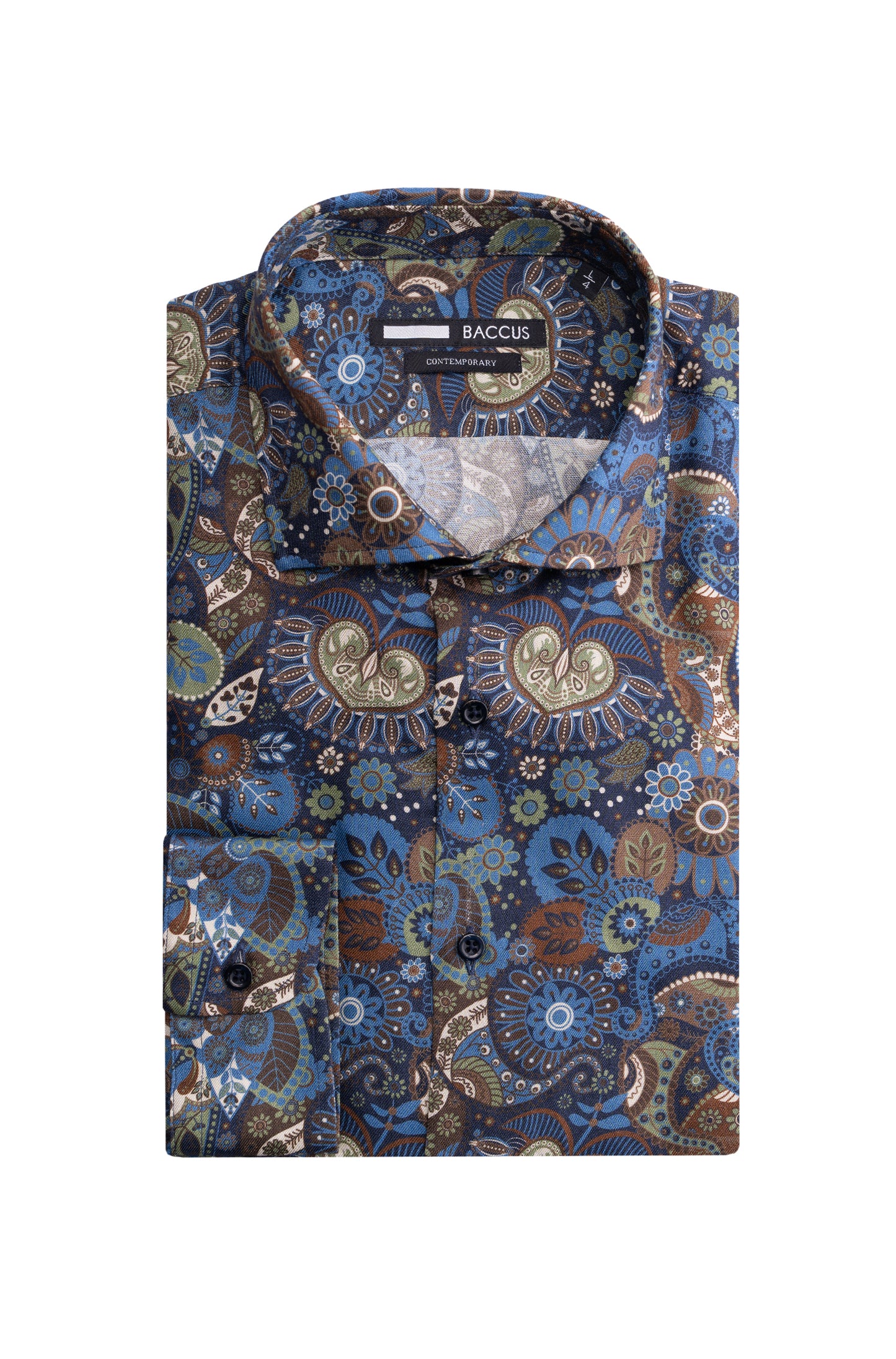 Camisa Baccus estampada - Azul