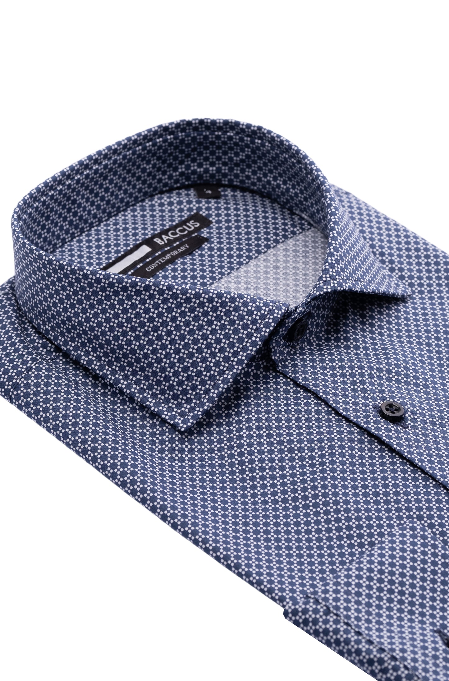 Baccus Printed Shirt - Navy Blue