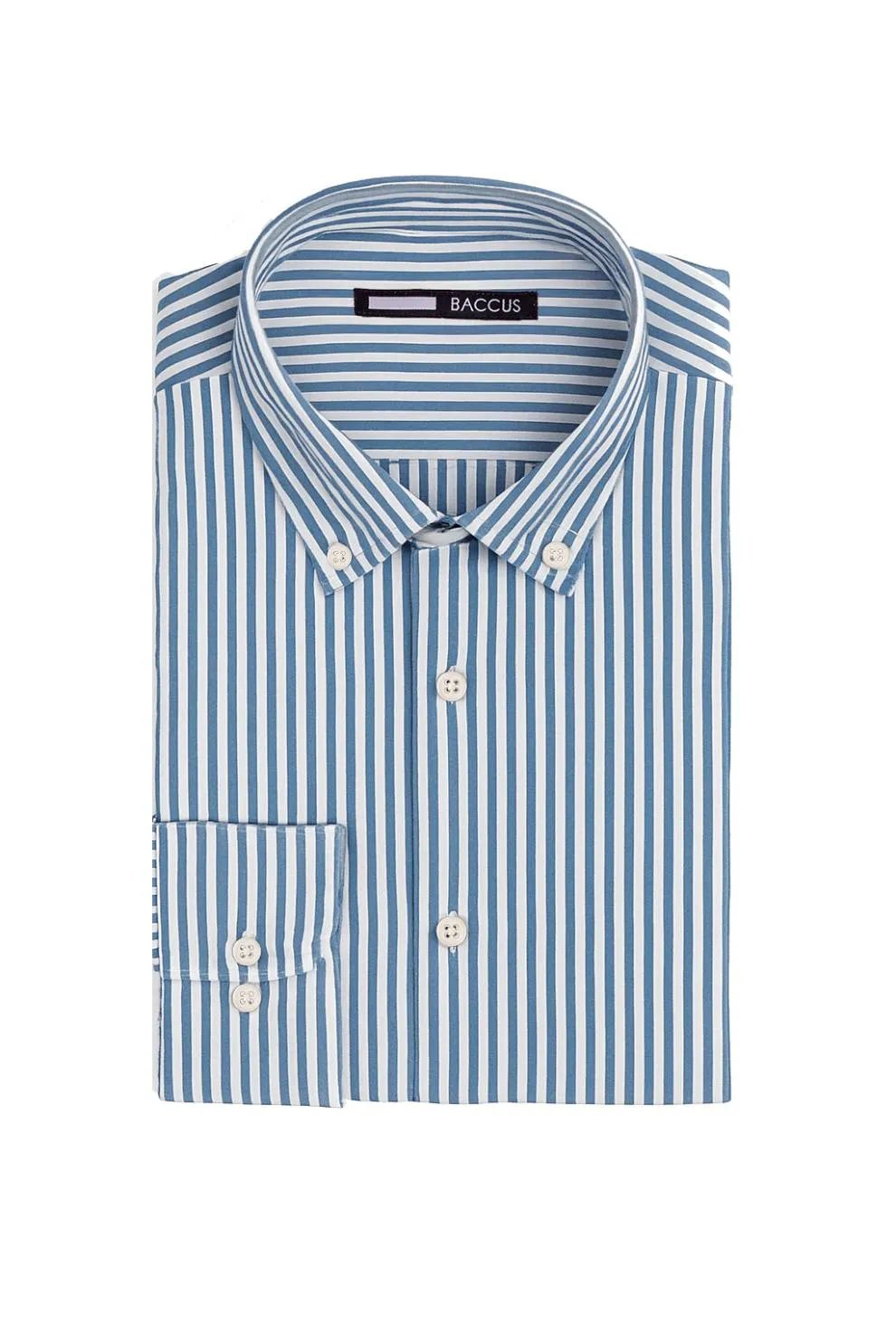 Camisa riscas - Azul
