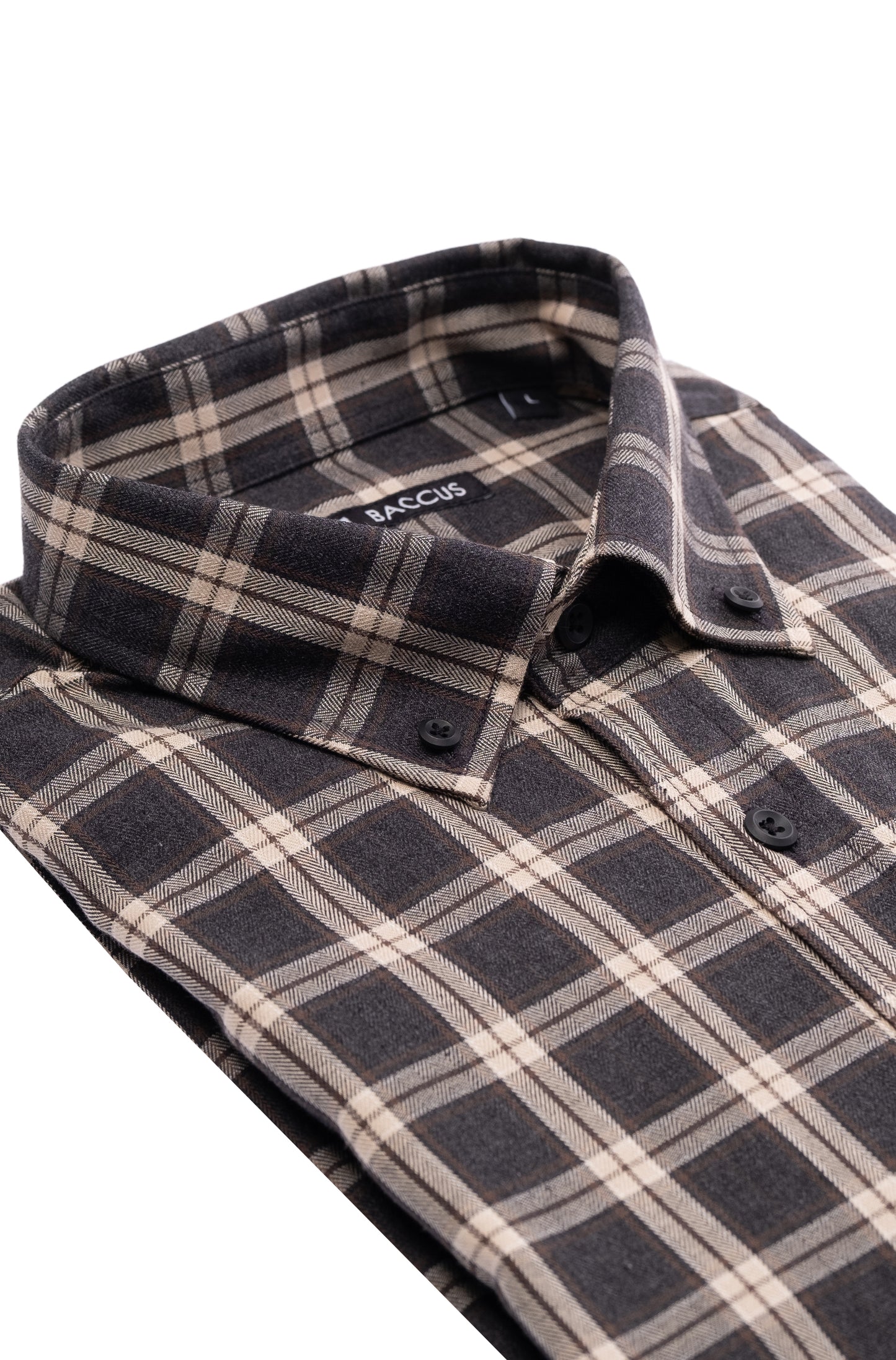 Camisa xadrez masculina - Cinza