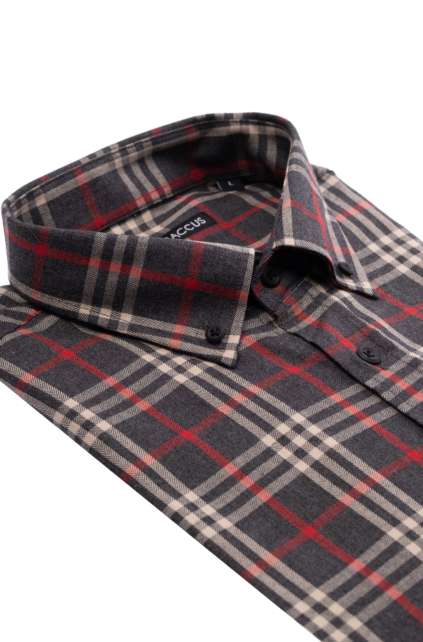 Men's Plaid Shirt - Red
