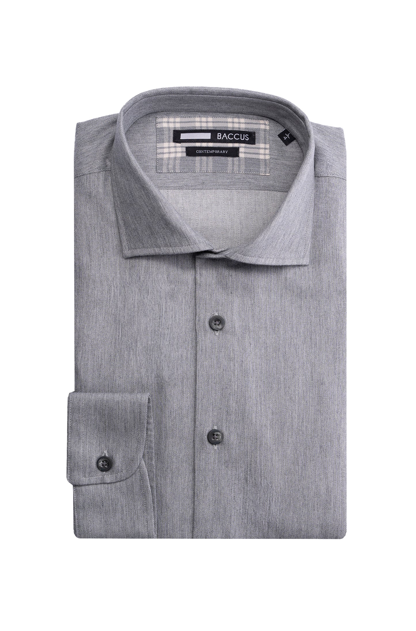 Camisa xadrez masculina - Cinza