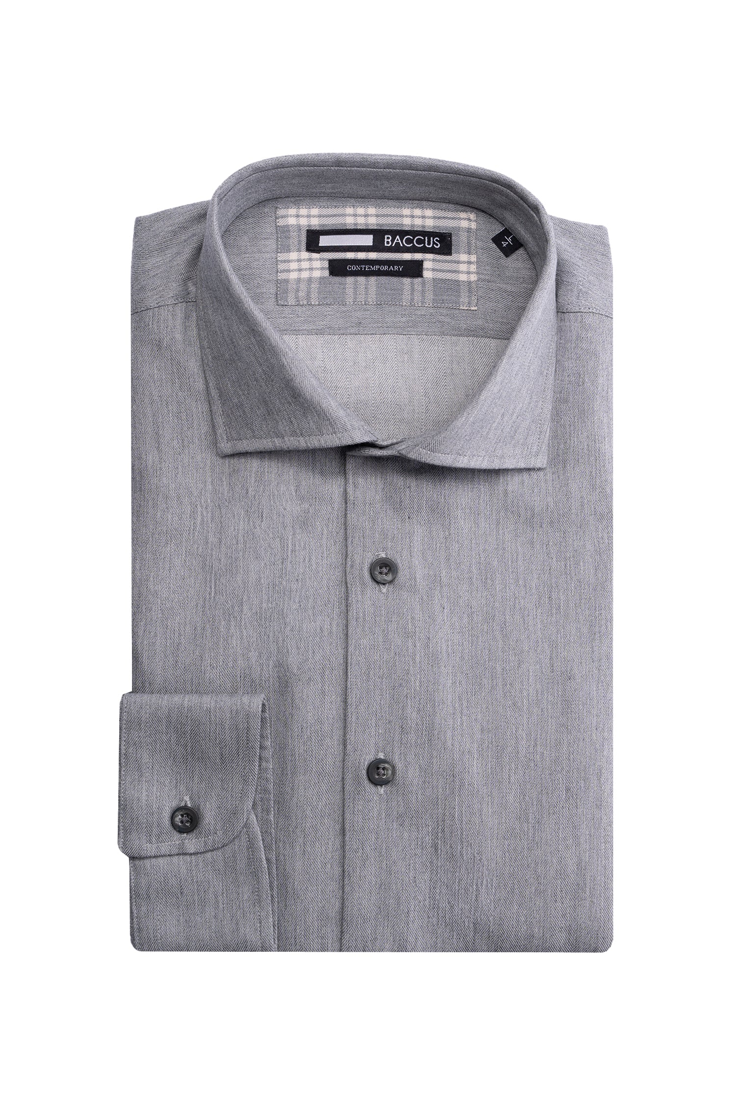 Camisa xadrez masculina - Cinza