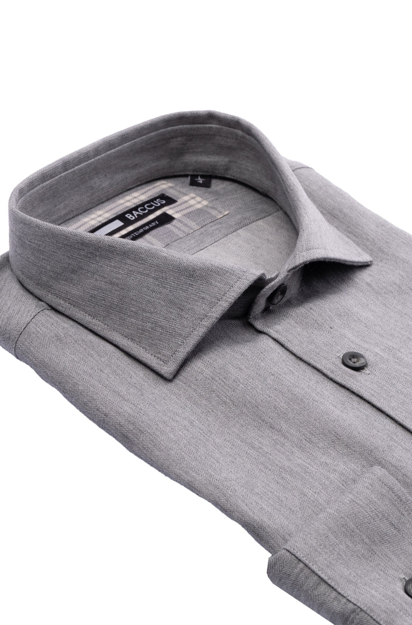 Camisa xadrez masculina - Cinza