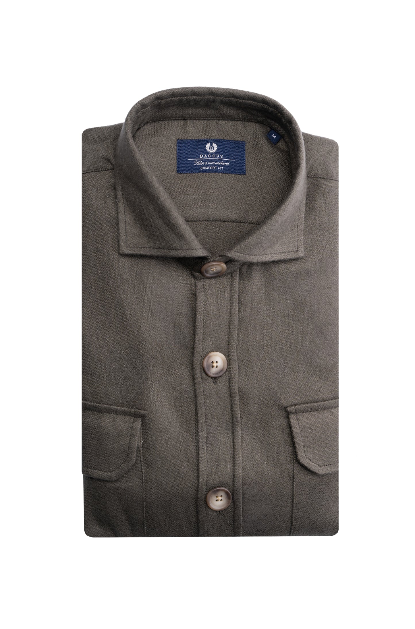 Premium plain overshirt - Green
