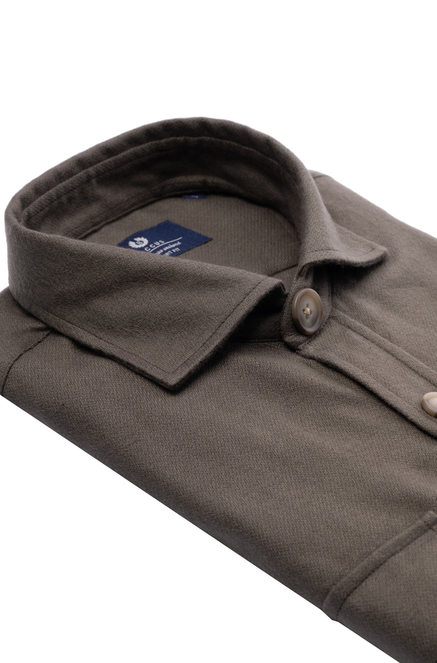Premium plain overshirt - Green