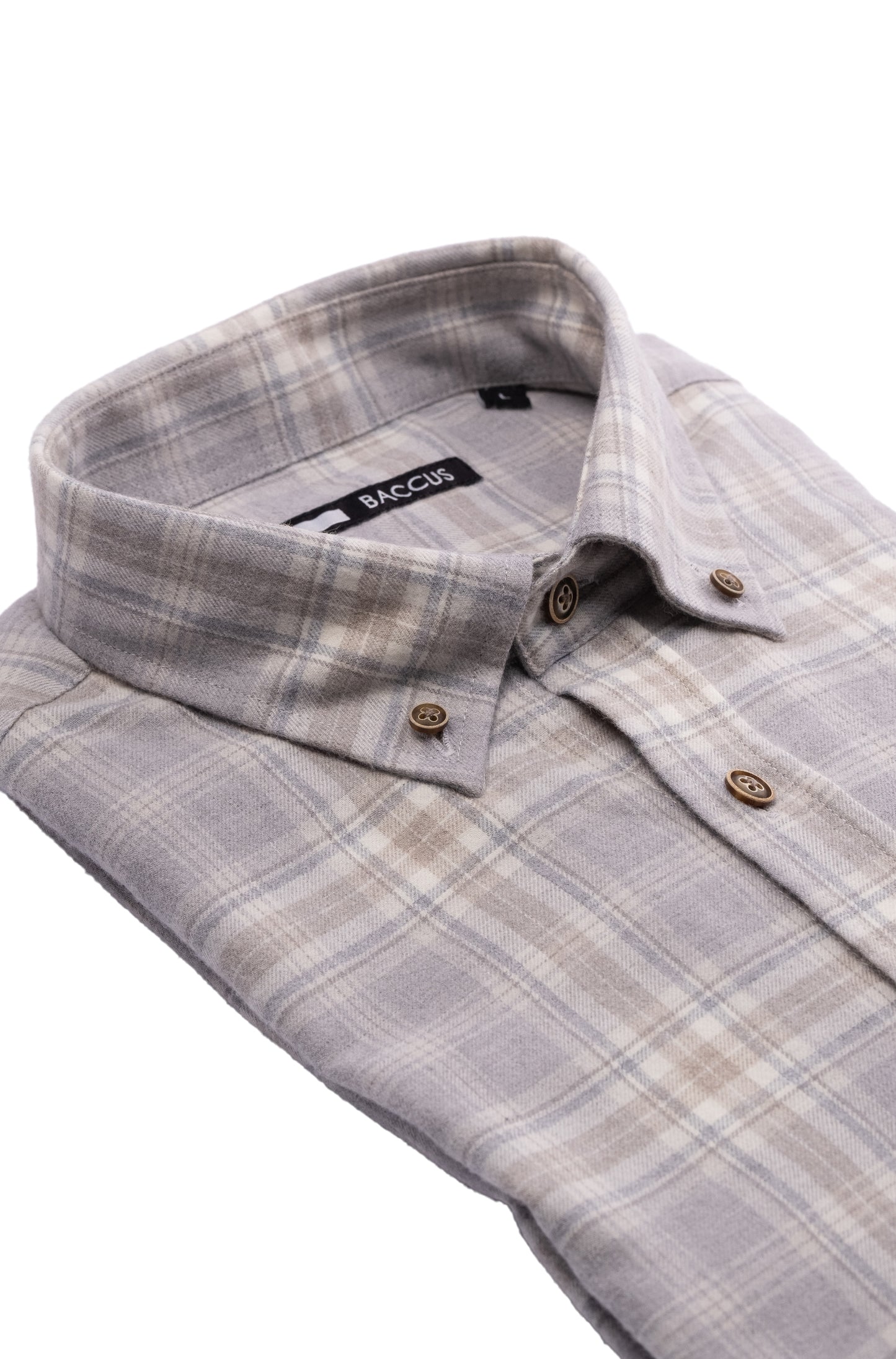 Men's Plaid Shirt - Gray