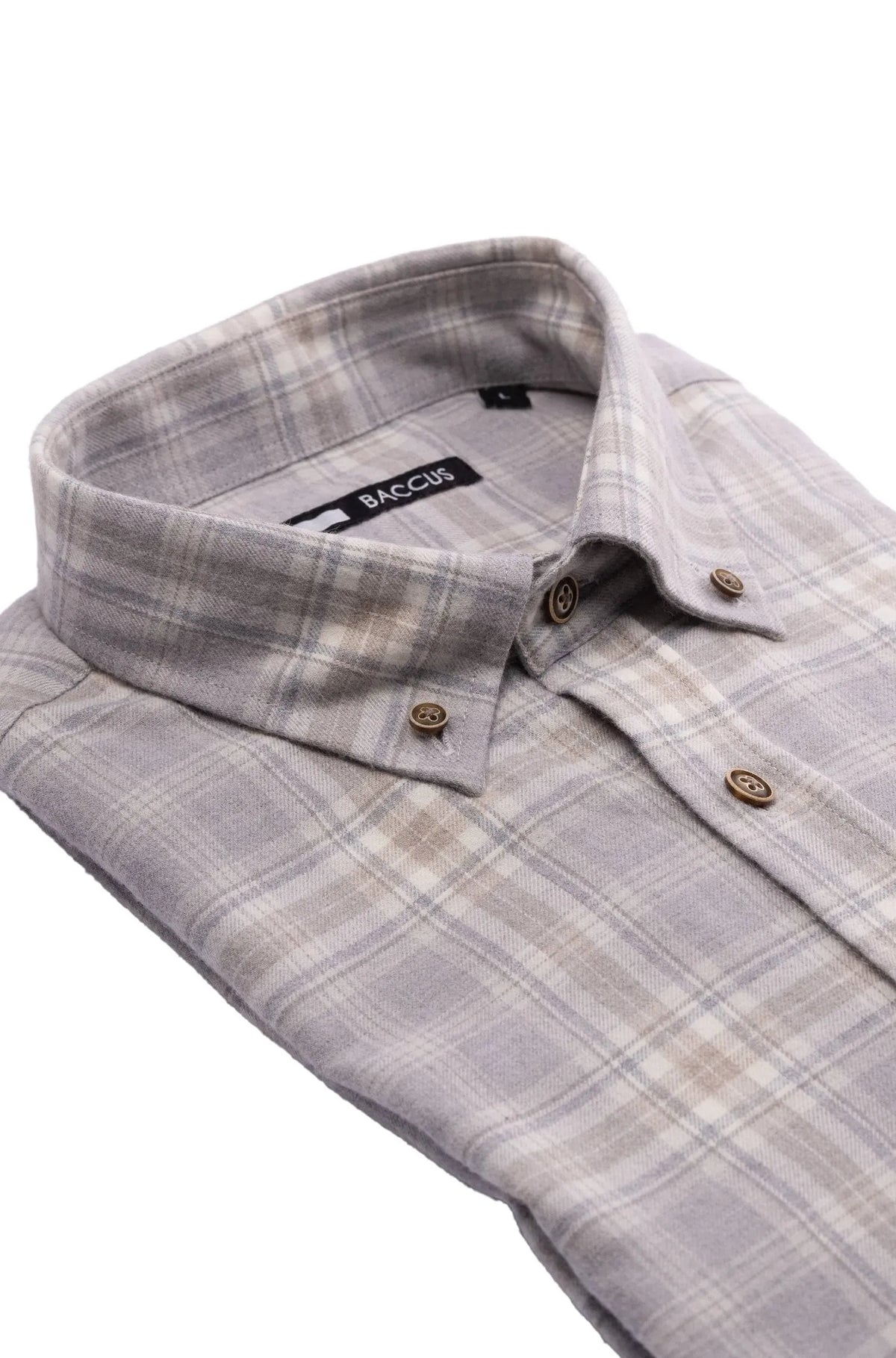 Men's plaid shirt - Grey