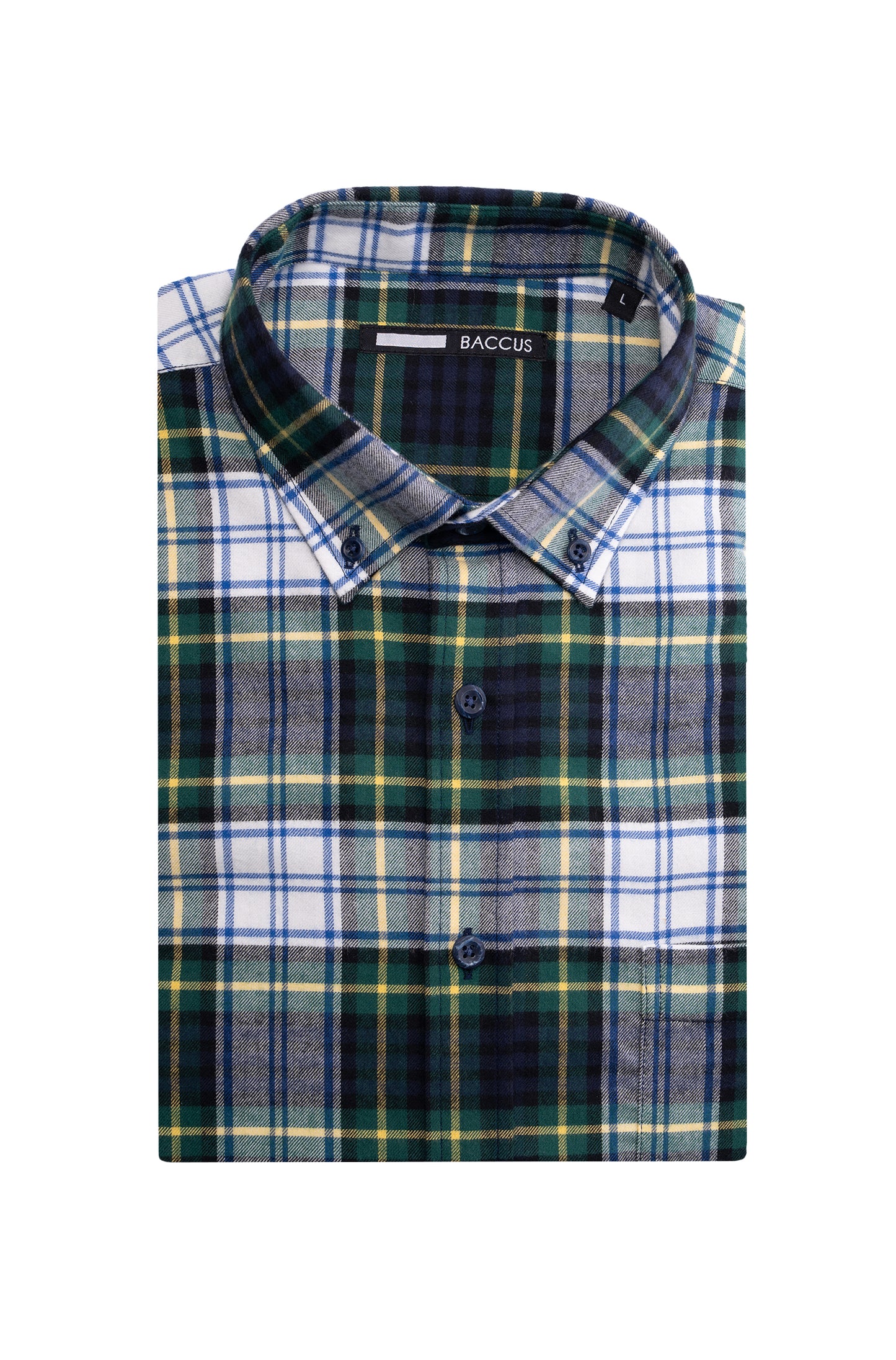 Men's Plaid Shirt - Green