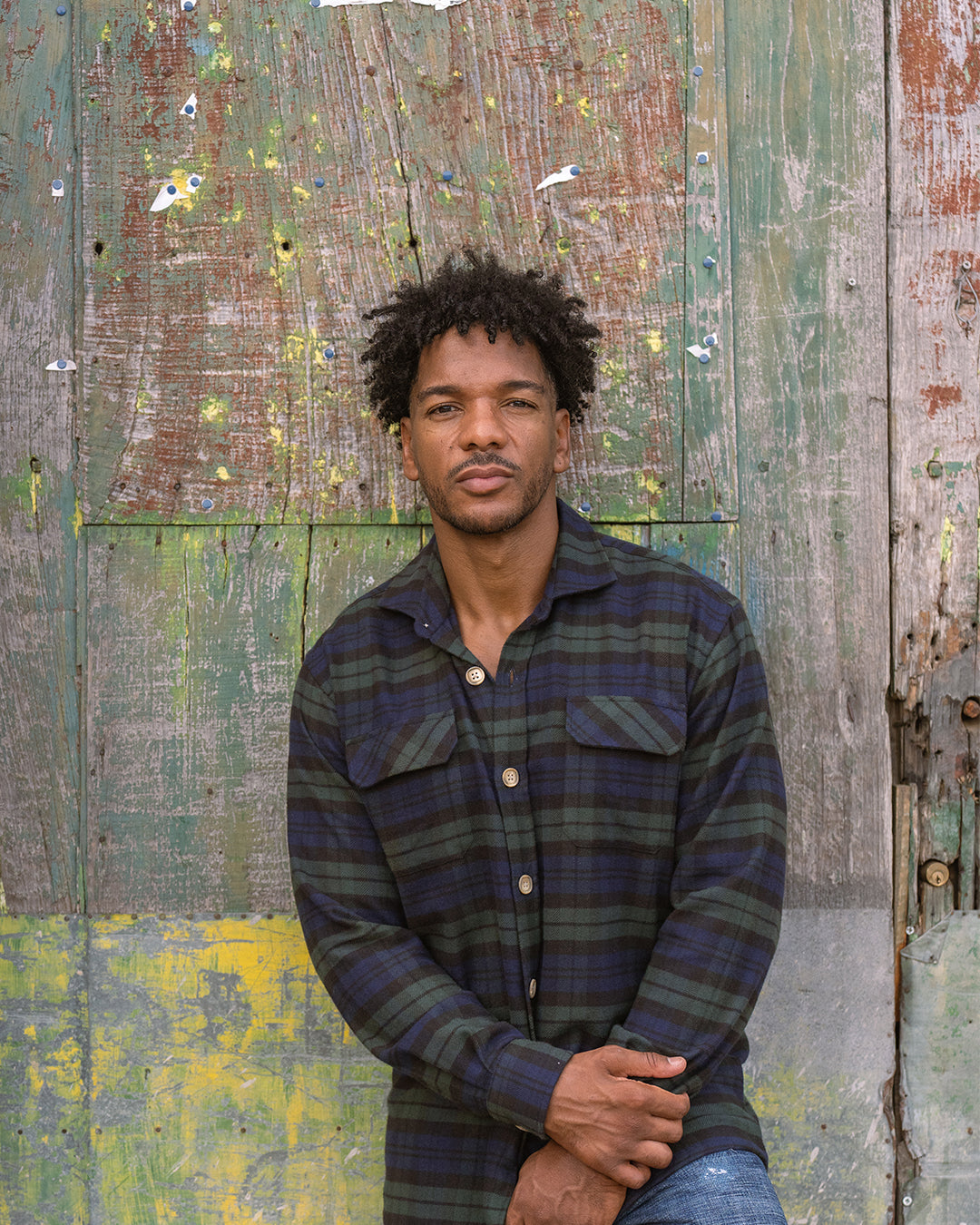 Men's Plaid Shirt - Green