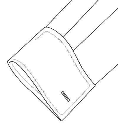 Double straight cuff
