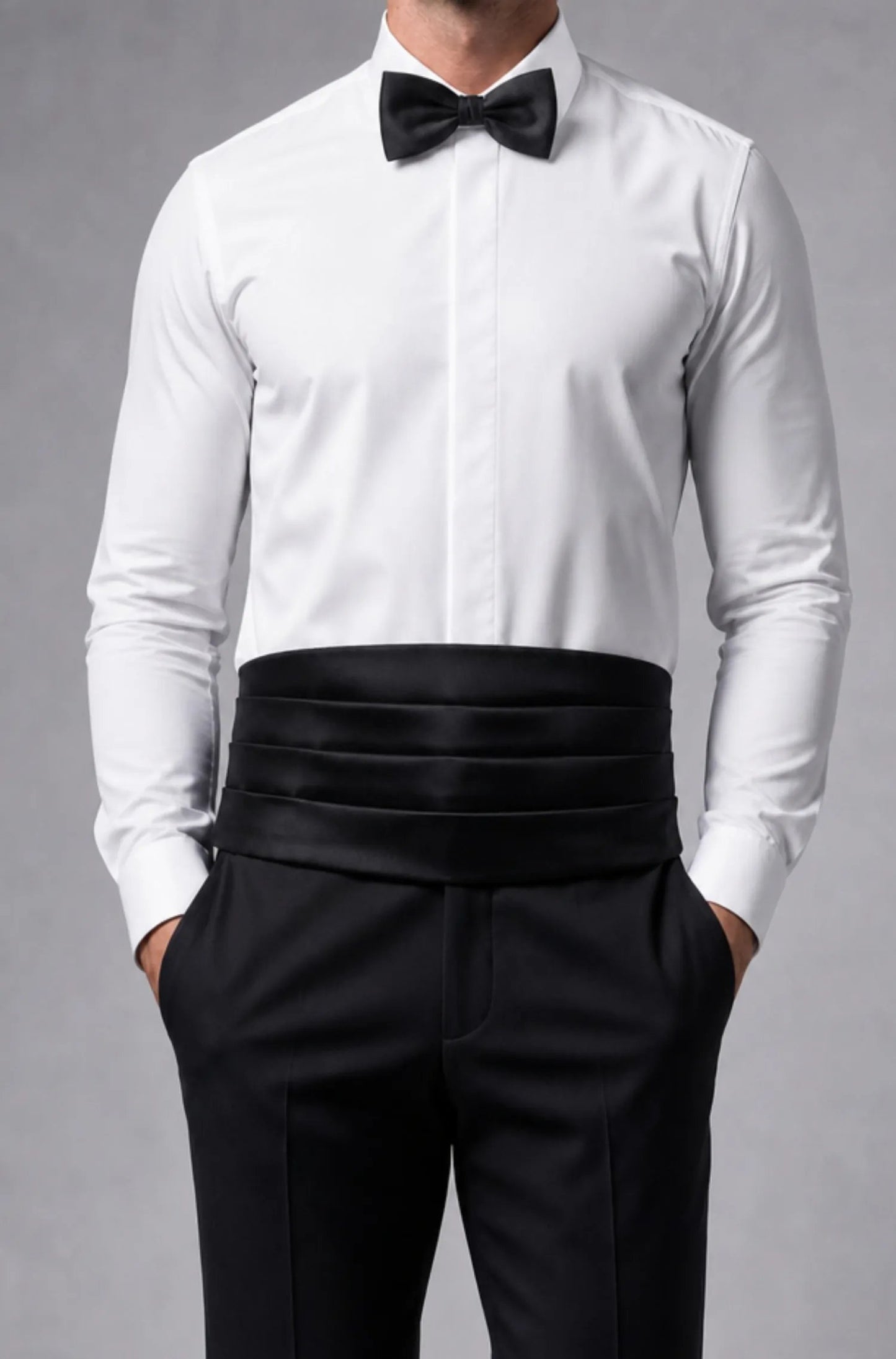 Conjunto faixa e laço - Preto
