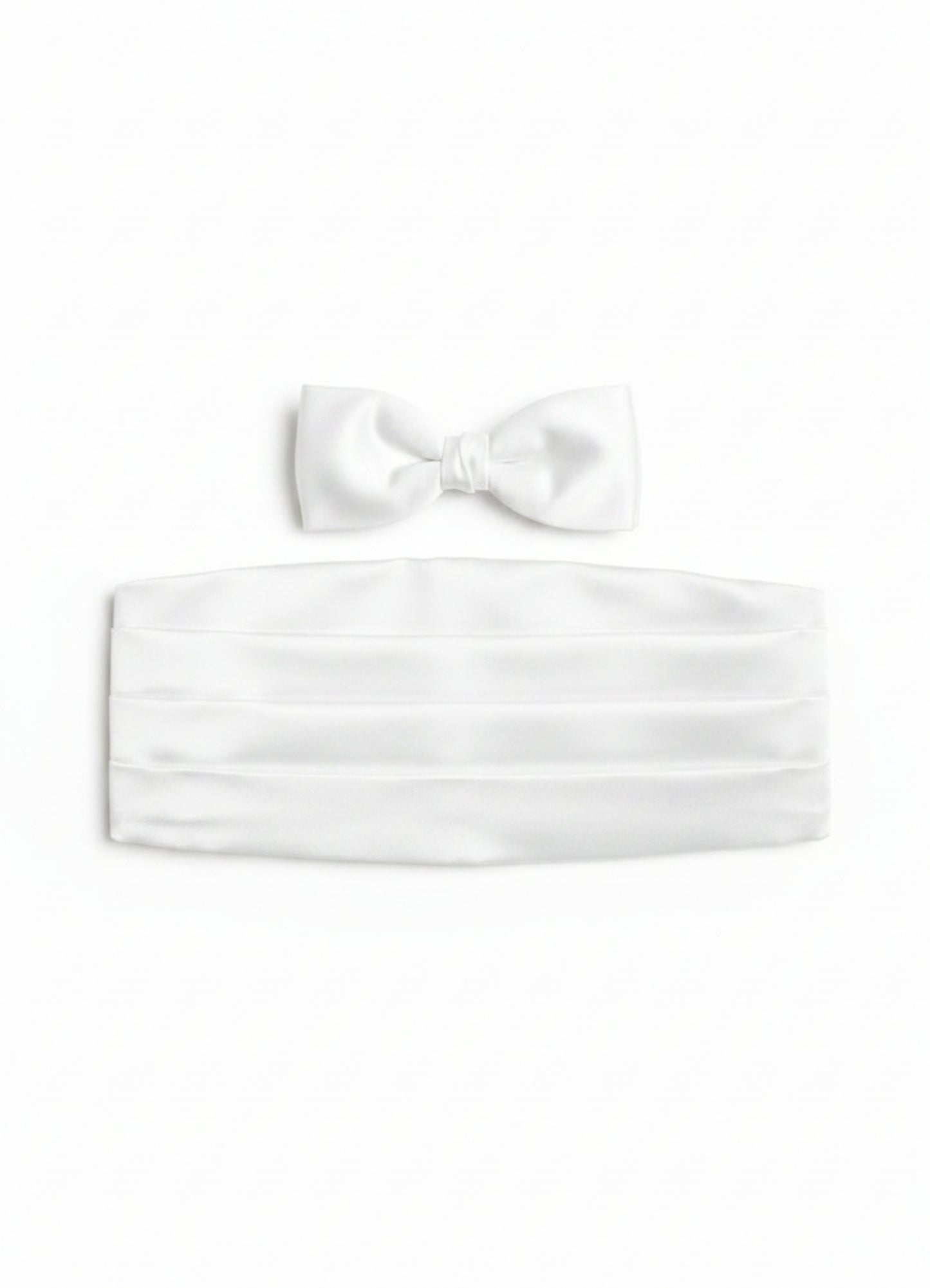 Conjunto faixa e laço - Branco